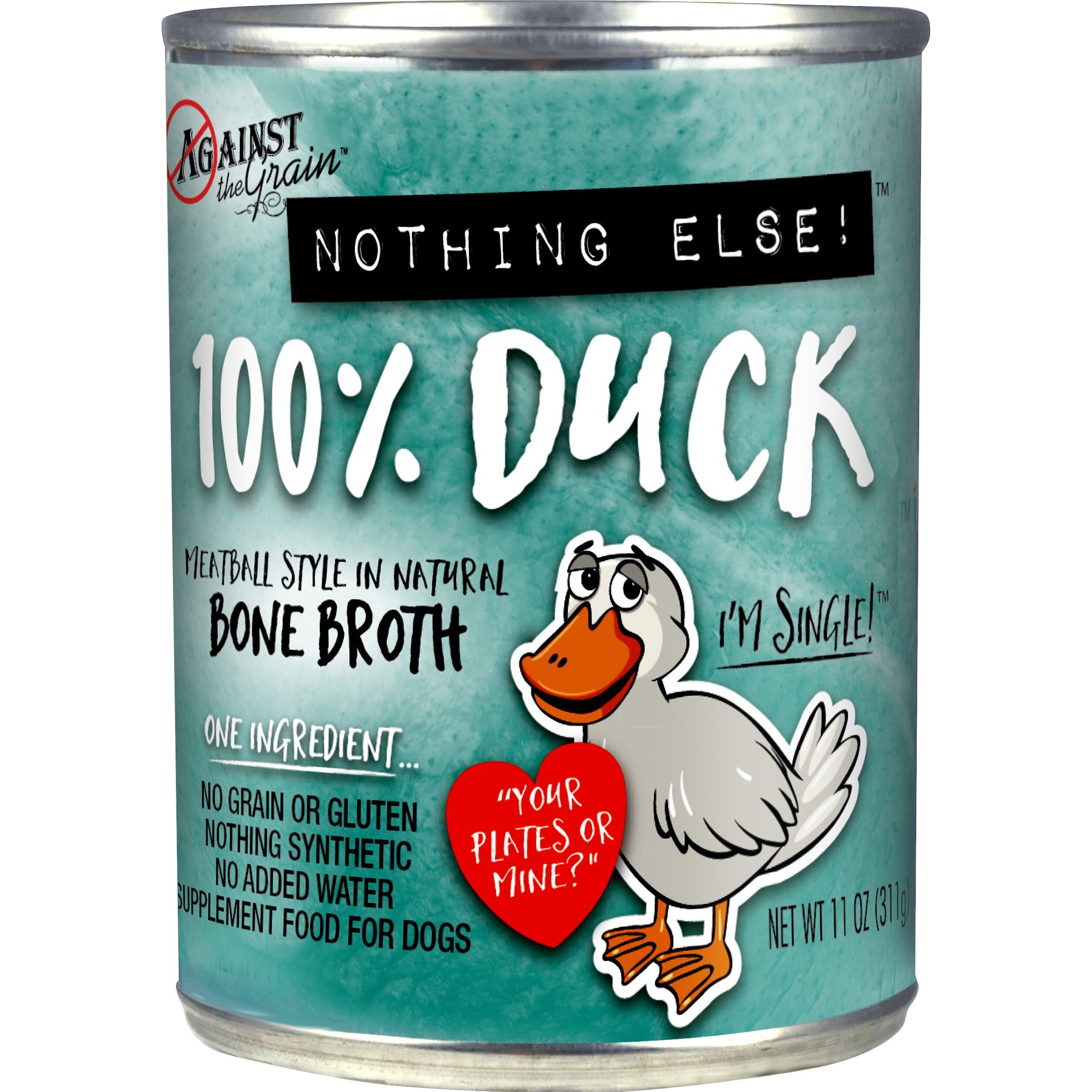 Against the Grain Nothing Else! Duck Recipe Limited Ingredient Diet Wet Dog Food