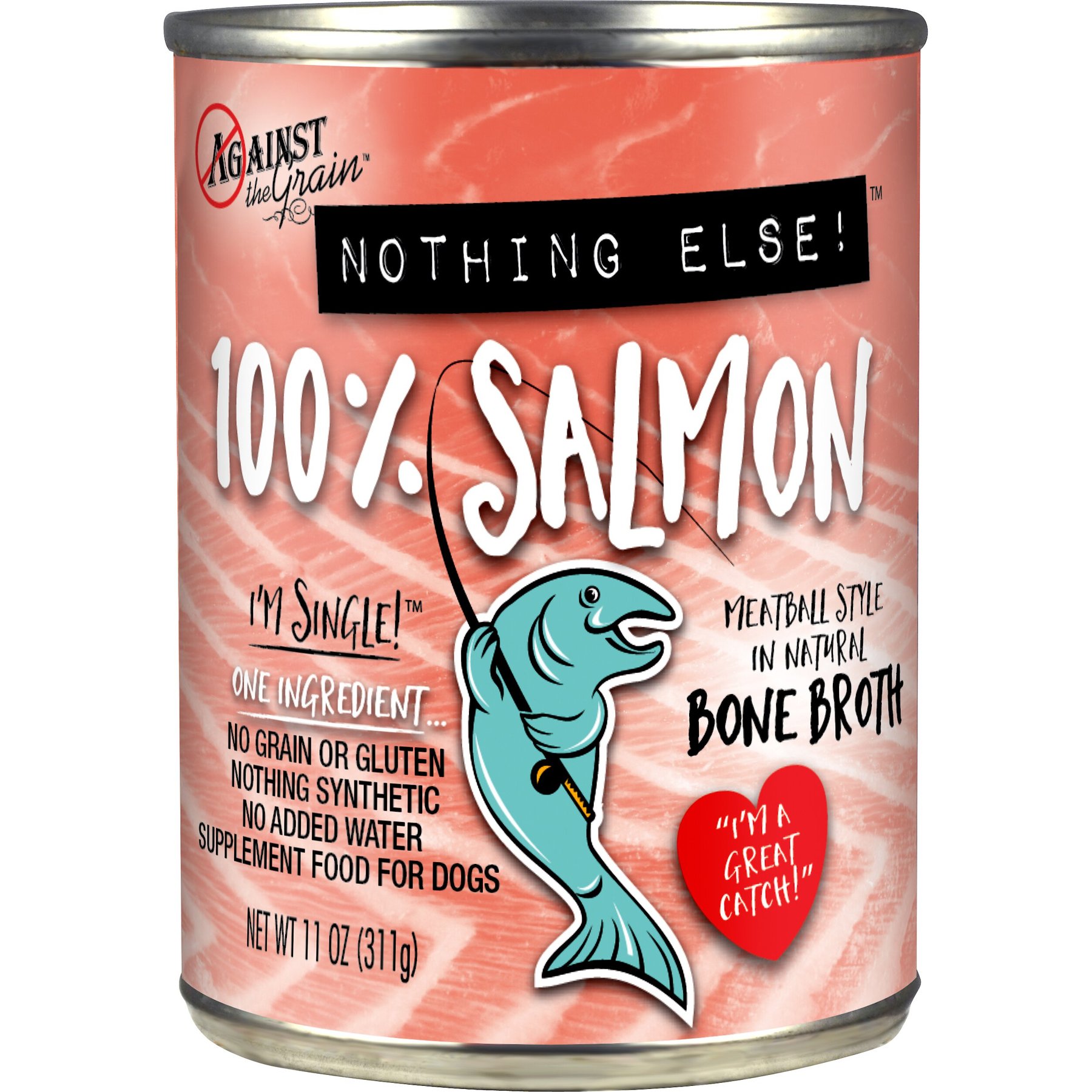 Against the Grain Nothing Else! Salmon Recipe Limited Ingredient Diet Wet Dog Food