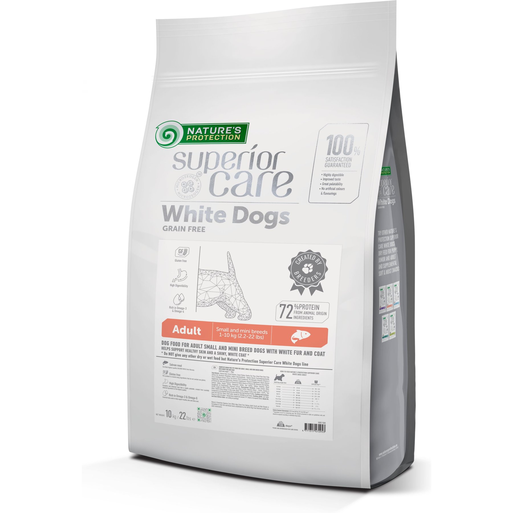 Nature's Protection Superior Care Adult Small Breed Grain-Free Salmon Dry Dog Food