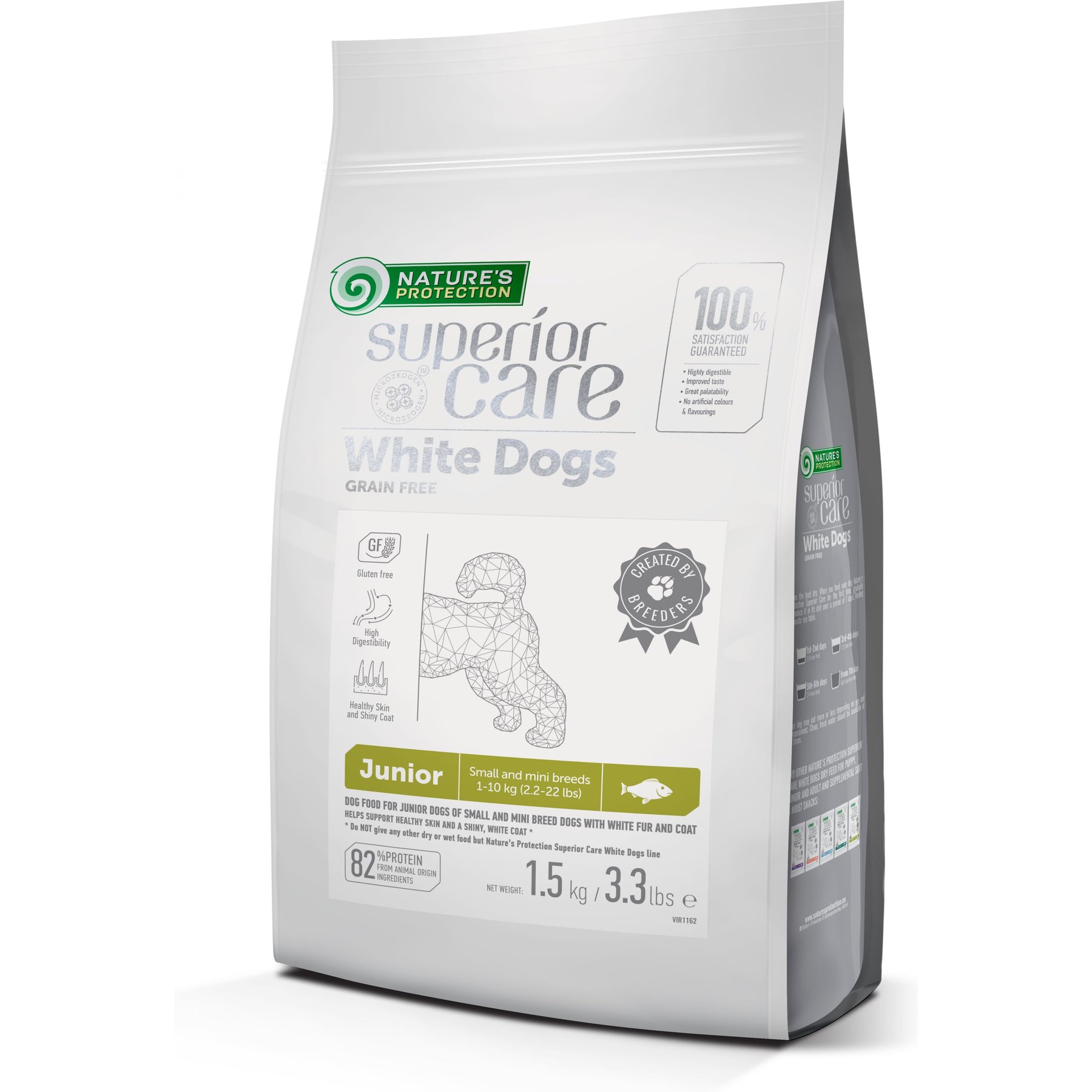 Nature's Protection Superior Care Junior Small Breed Grain-Free White Fish Dry Dog Food