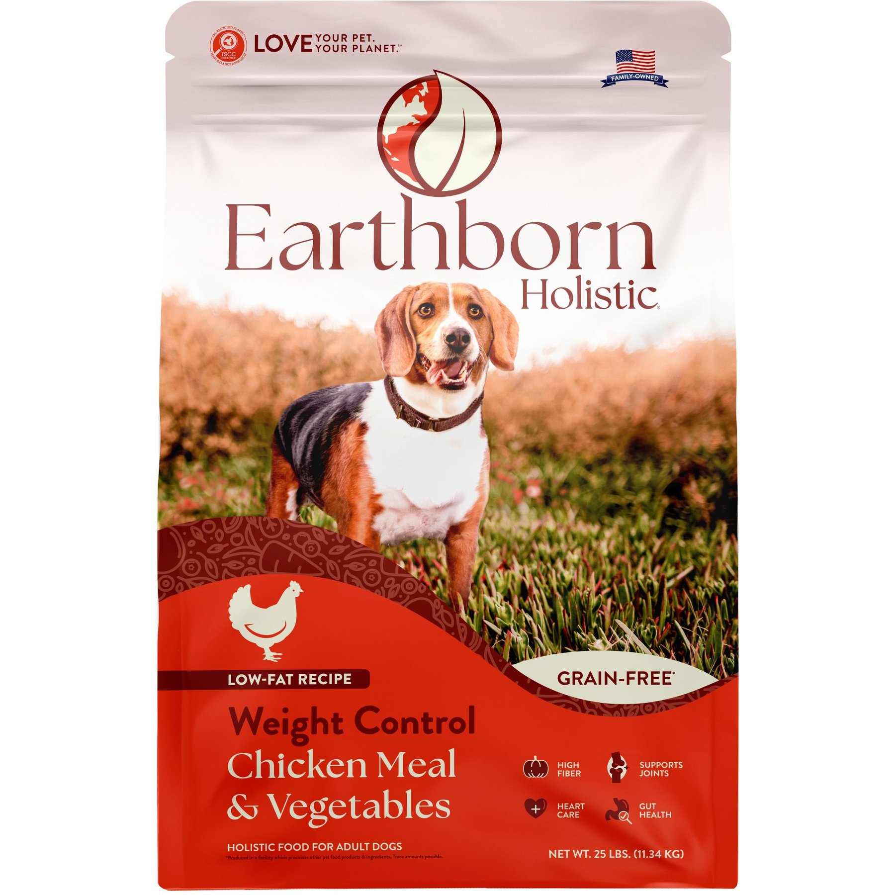 Earthborn Holistic Weight Control Chicken Meal & Vegetables Grain-Free Dry Dog Food