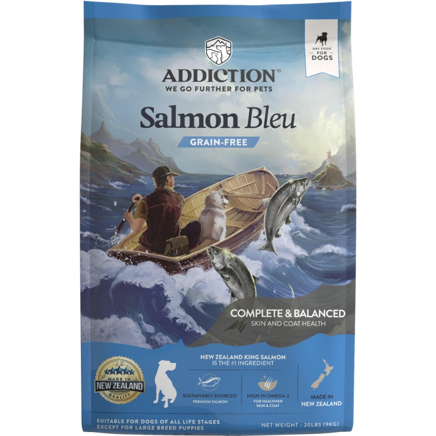Addiction Grain-Free Salmon Bleu Skin & Coat Health Dry Dog Food