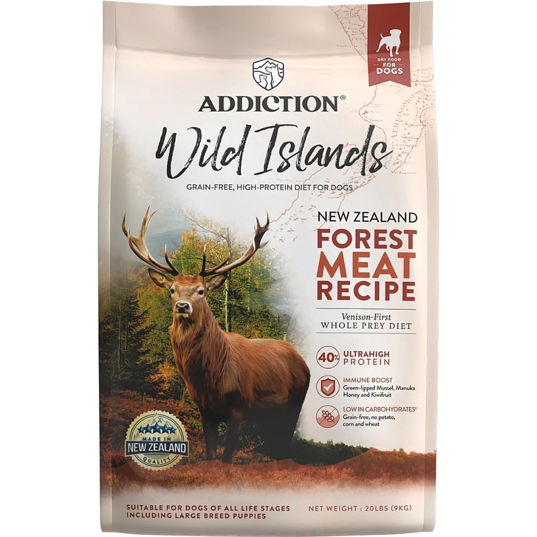 Addiction Premium Wild Islands Forest Adult Grain-Free & High-Protein Meat Recipe Dry Dog Food