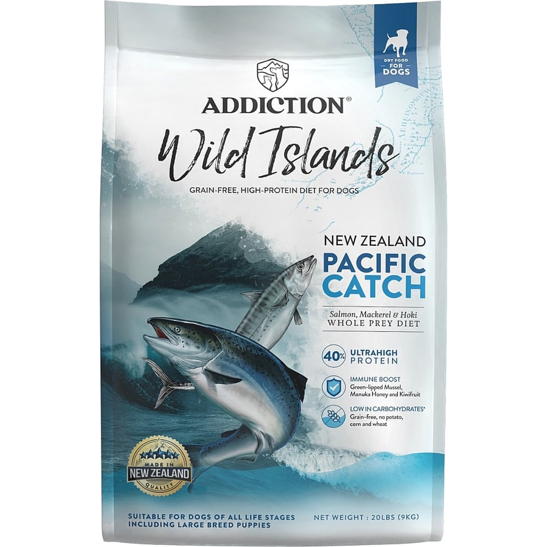 Addiction Premium Wild Islands Pacific Catch Adult Grain-Free & High-Protein Seafood & Fish Dry Dog Food