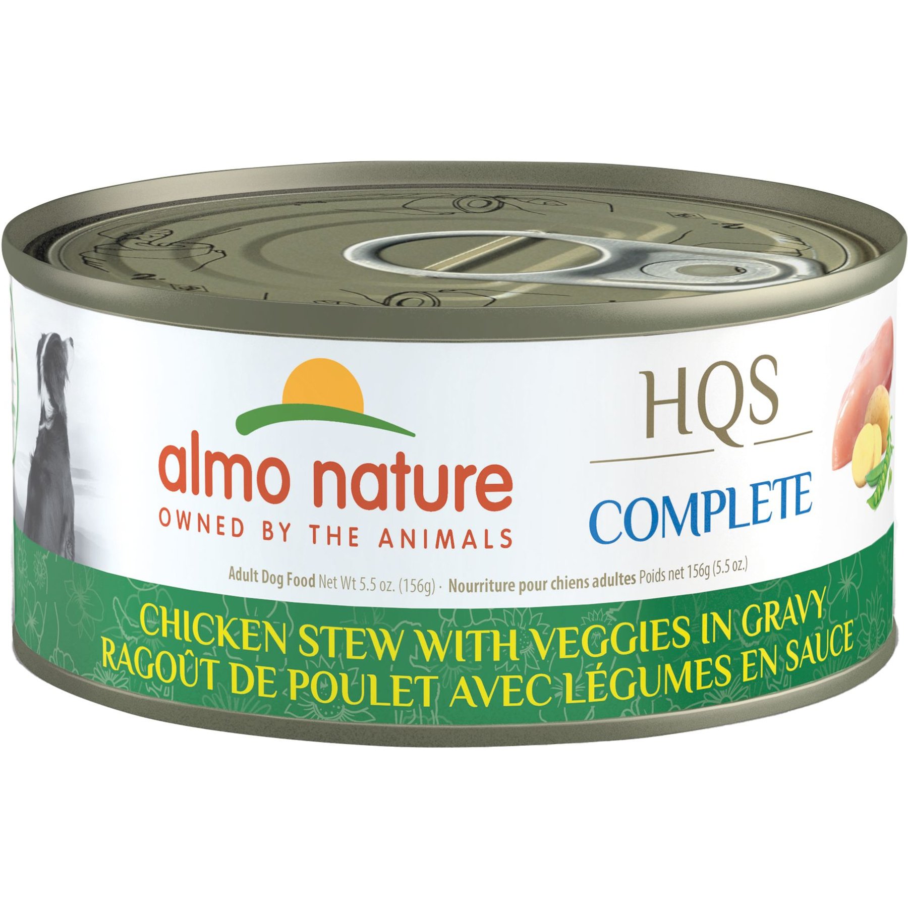 Almo Nature HQS Complete Chicken Stew with Veggies Canned Dog Food