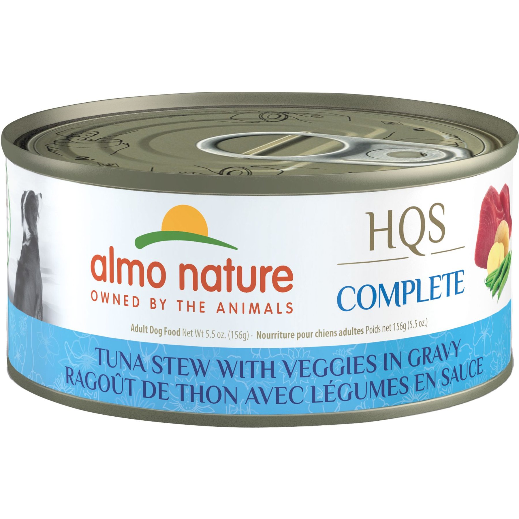 Almo Nature Almo Nature HQS Complete Tuna Stew Veggies Canned Dog Food dog food package