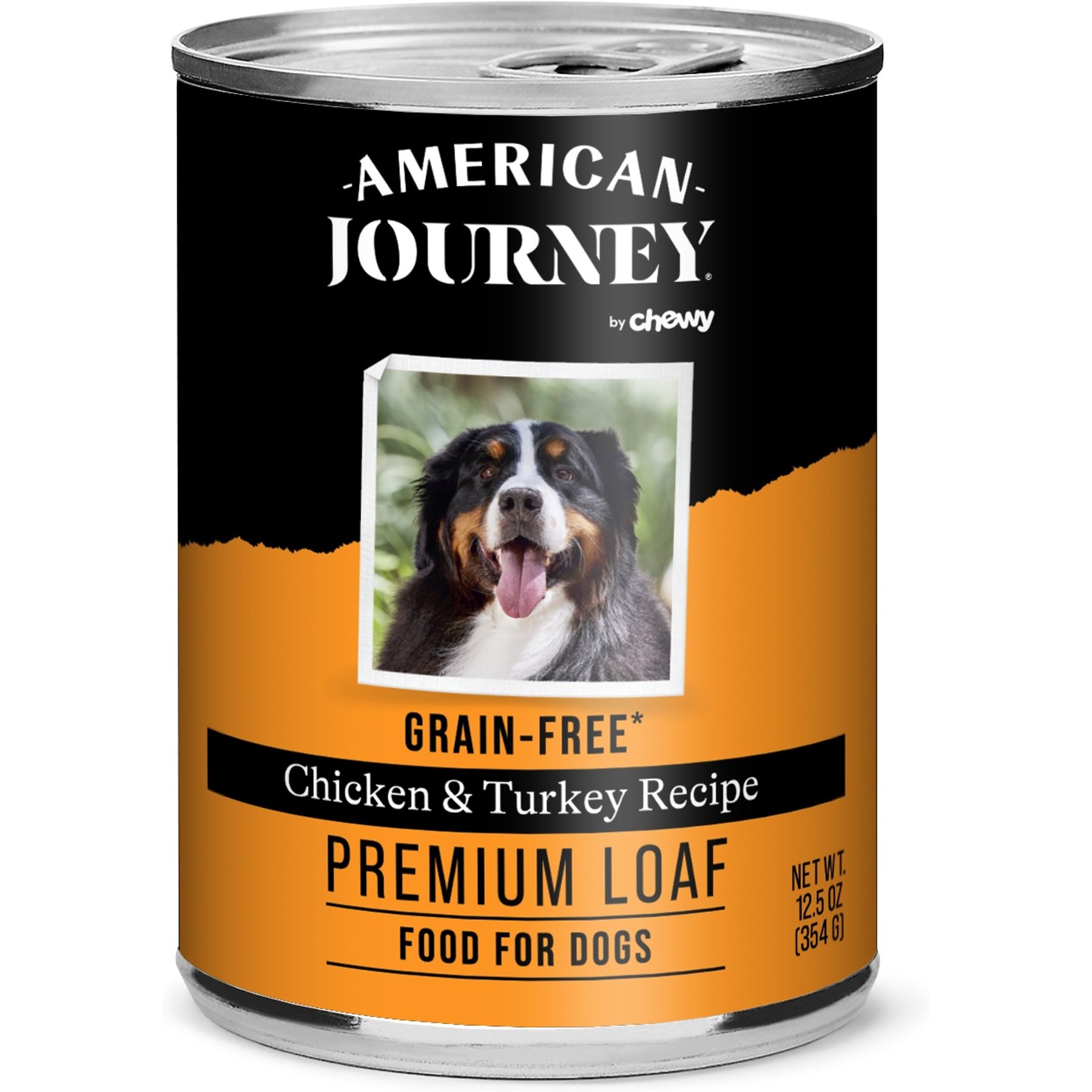 American Journey Premium Loaf Chicken & Turkey Recipe Grain-Free Canned Dog Food