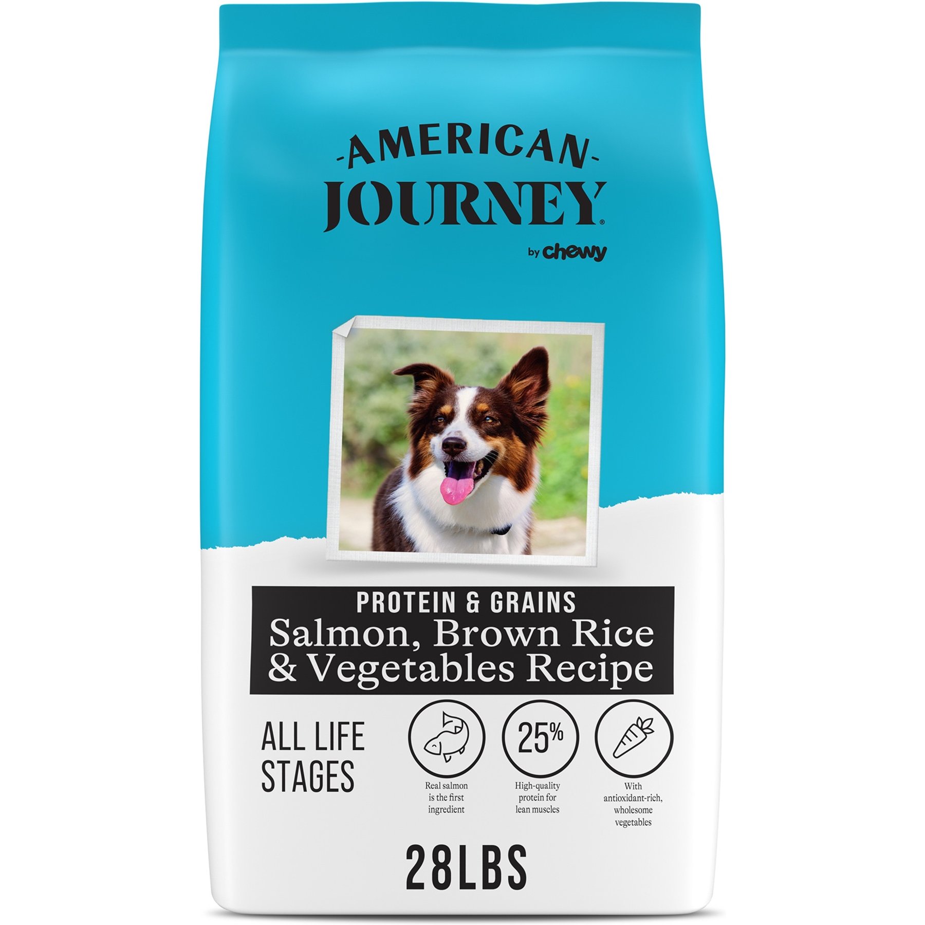 American Journey Protein & Grains Salmon, Brown Rice & Vegetables Recipe Dry Dog Food