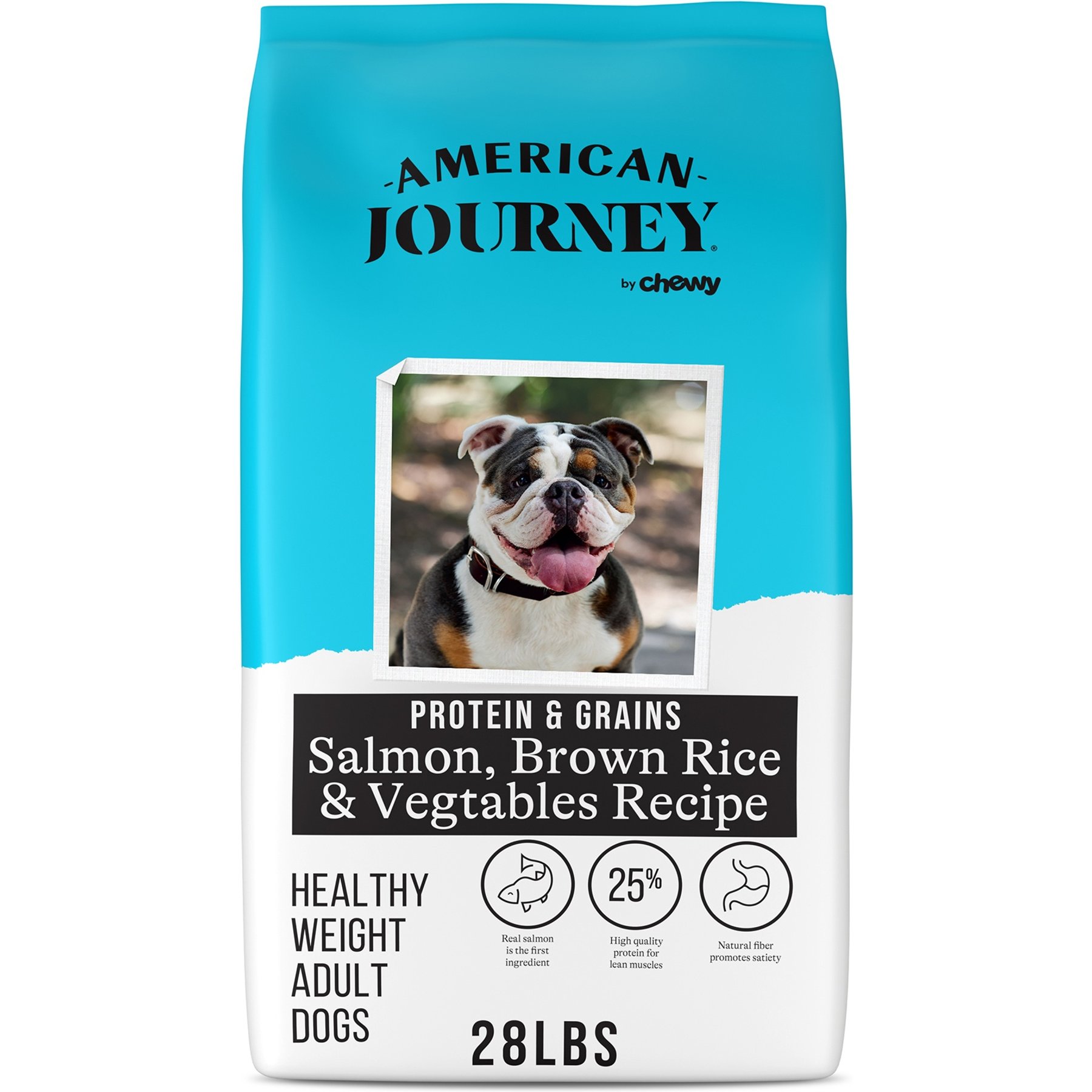 American Journey Protein & Grains Healthy Weight Salmon, Brown Rice & Vegetables Recipe Dry Dog Food