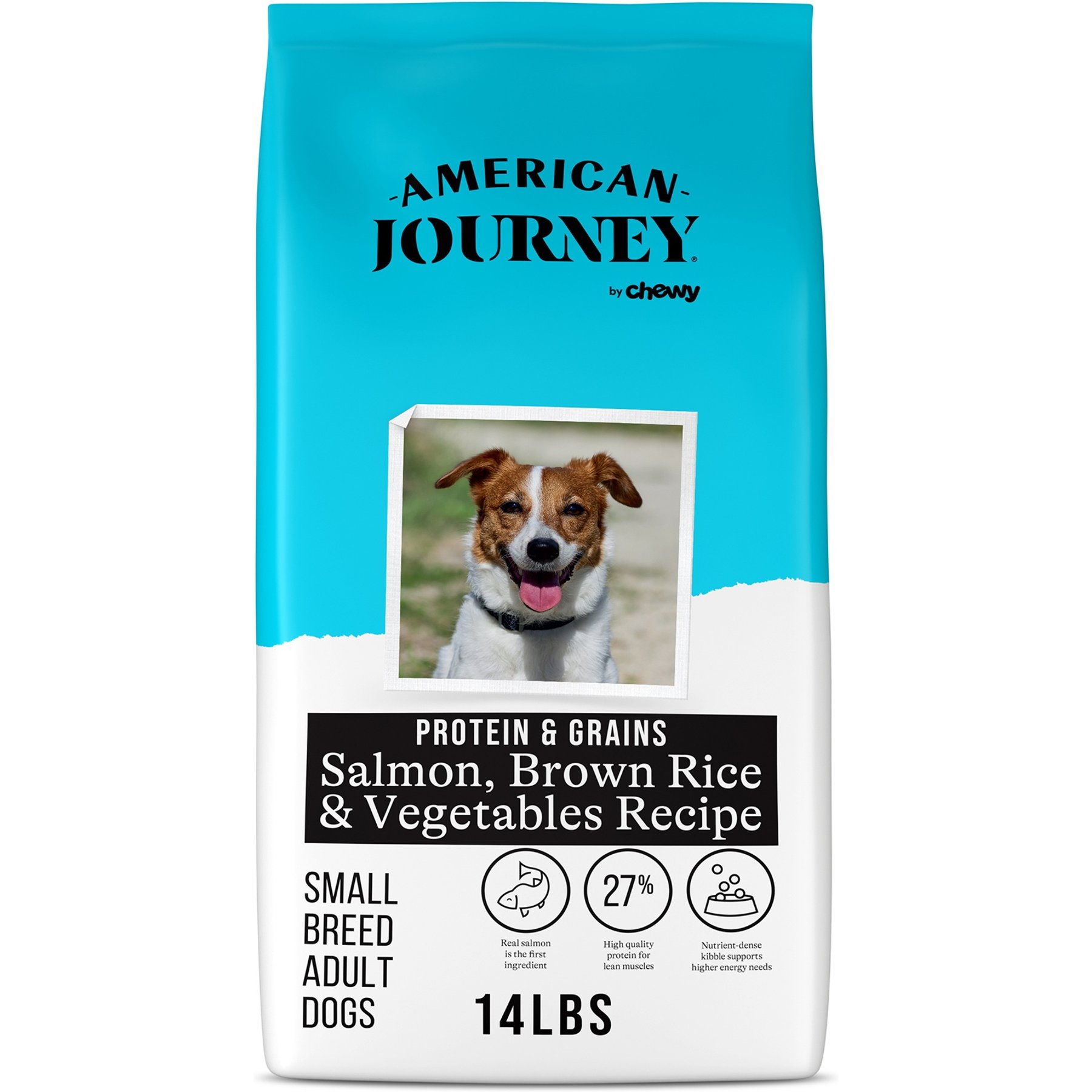 American Journey Protein & Grains Small Breed Salmon, Brown Rice & Vegetables Recipe Adult Dry Dog Food