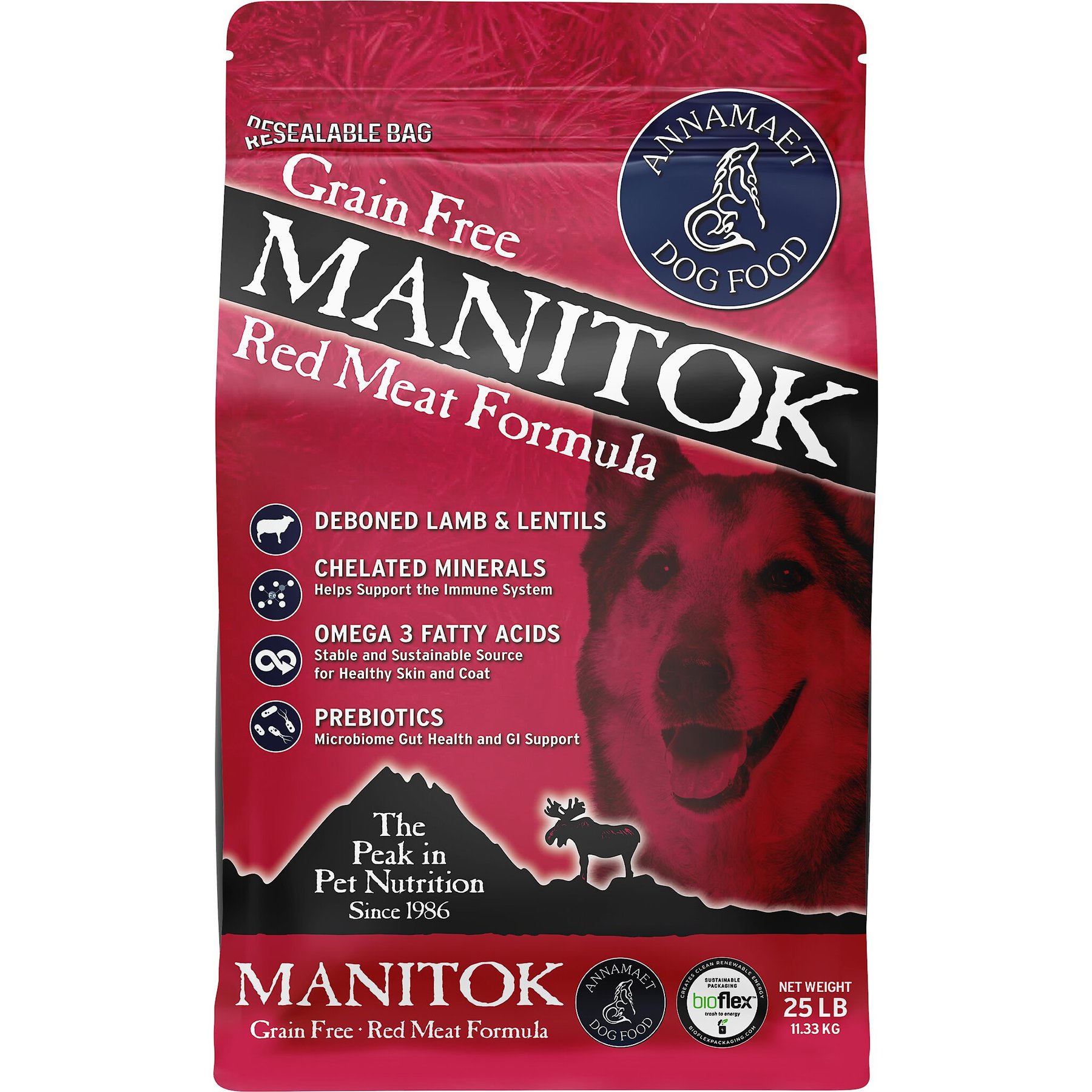 Annamaet Grain-Free Manitok Red Meat Formula Dry Dog Food
