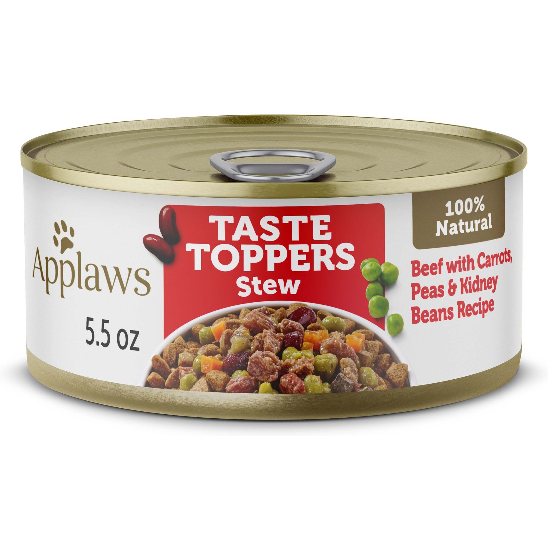Applaws Taste Toppers Beef with Carrots, Peas & Kidney Beans Recipe Stew Natural Wet Dog Food