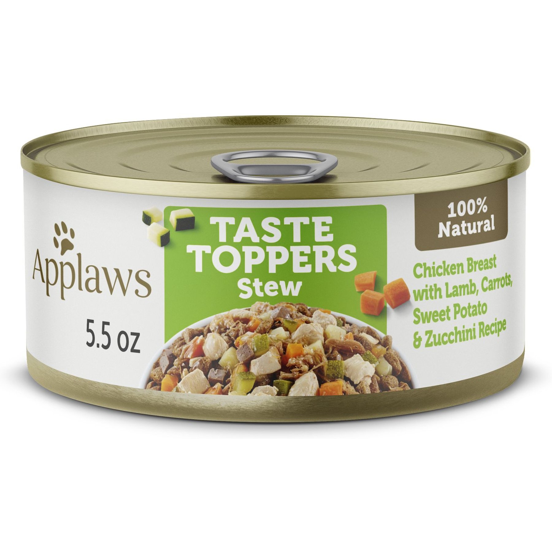 Applaws Taste Toppers Chicken Breast with Lamb, Carrot, Zucchini & Sweet Potato Recipe Stew Natural Wet Dog Food, 5.5-oz pouch, case of 12