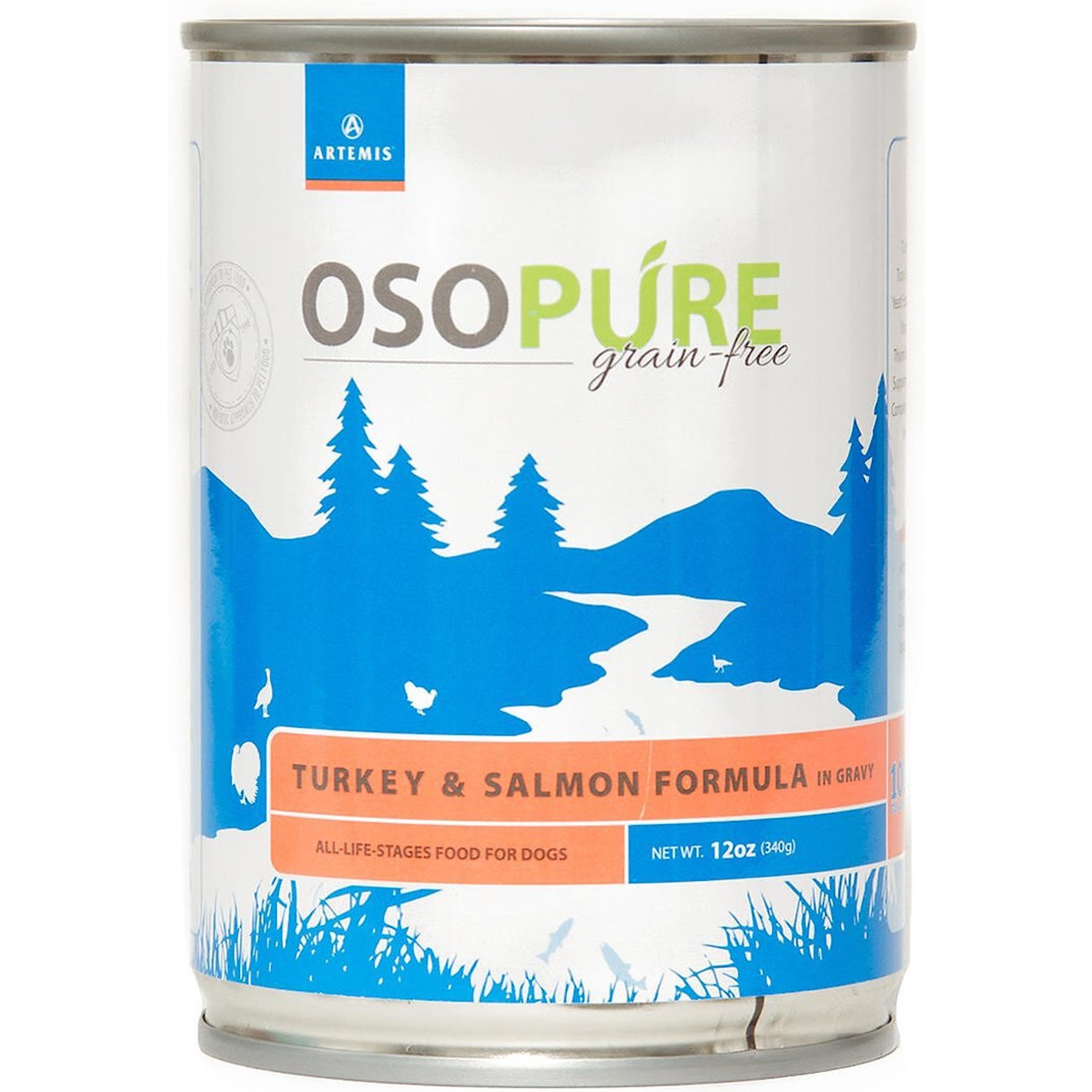 Artemis Osopure Grain-Free Turkey & Salmon in Gravy Canned Dog Food