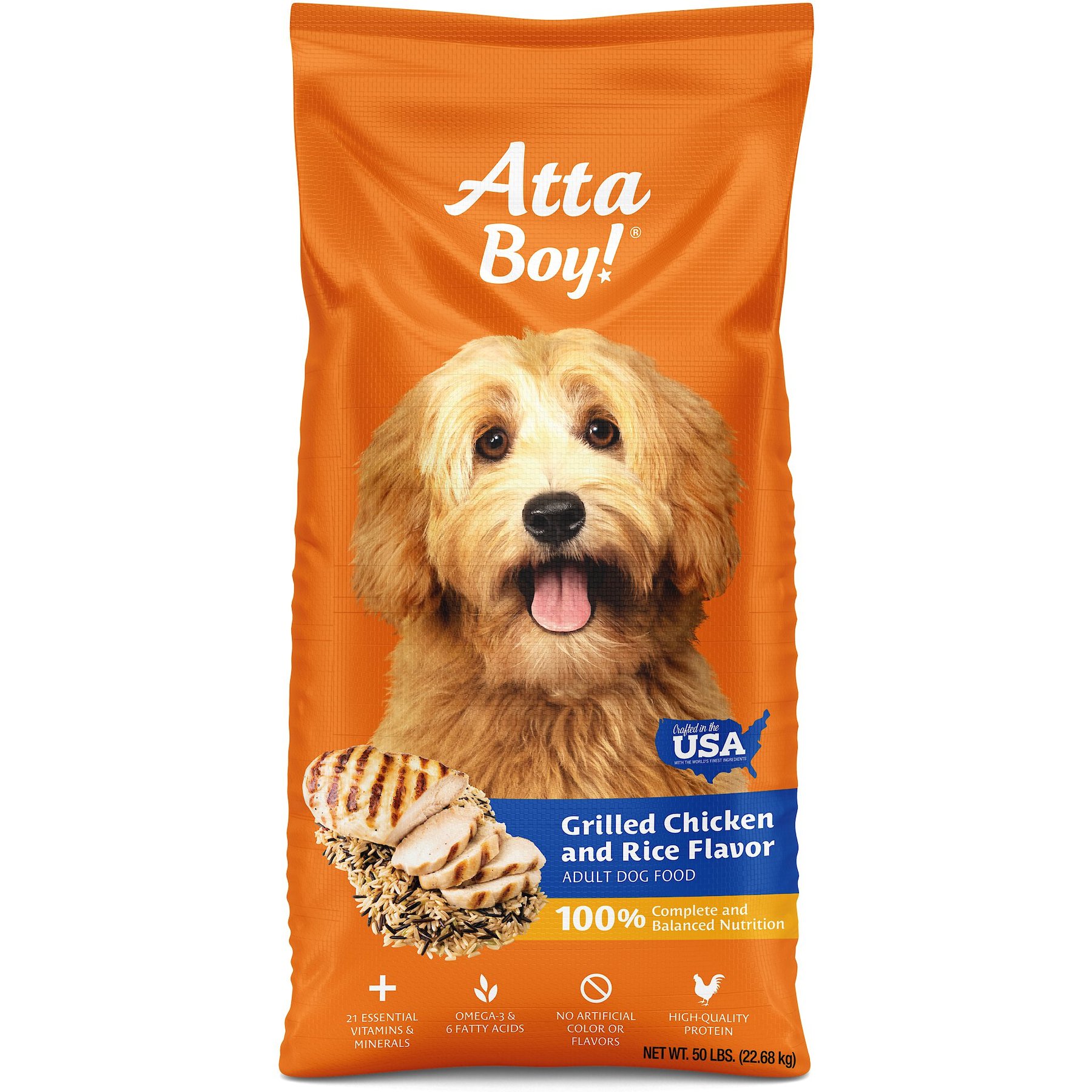 Atta Boy Grilled Chicken & Rice Flavor Dry Dog Food