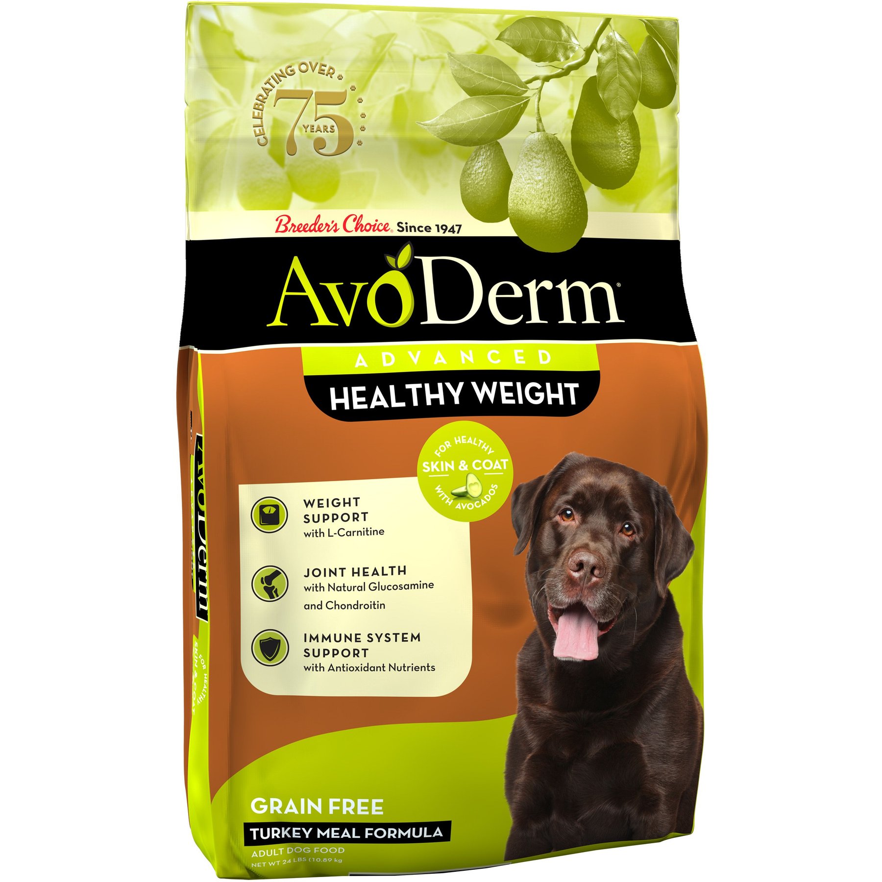 AvoDerm Advanced Healthy Weight Turkey Meal Formula Grain-Free Dry Dog Food