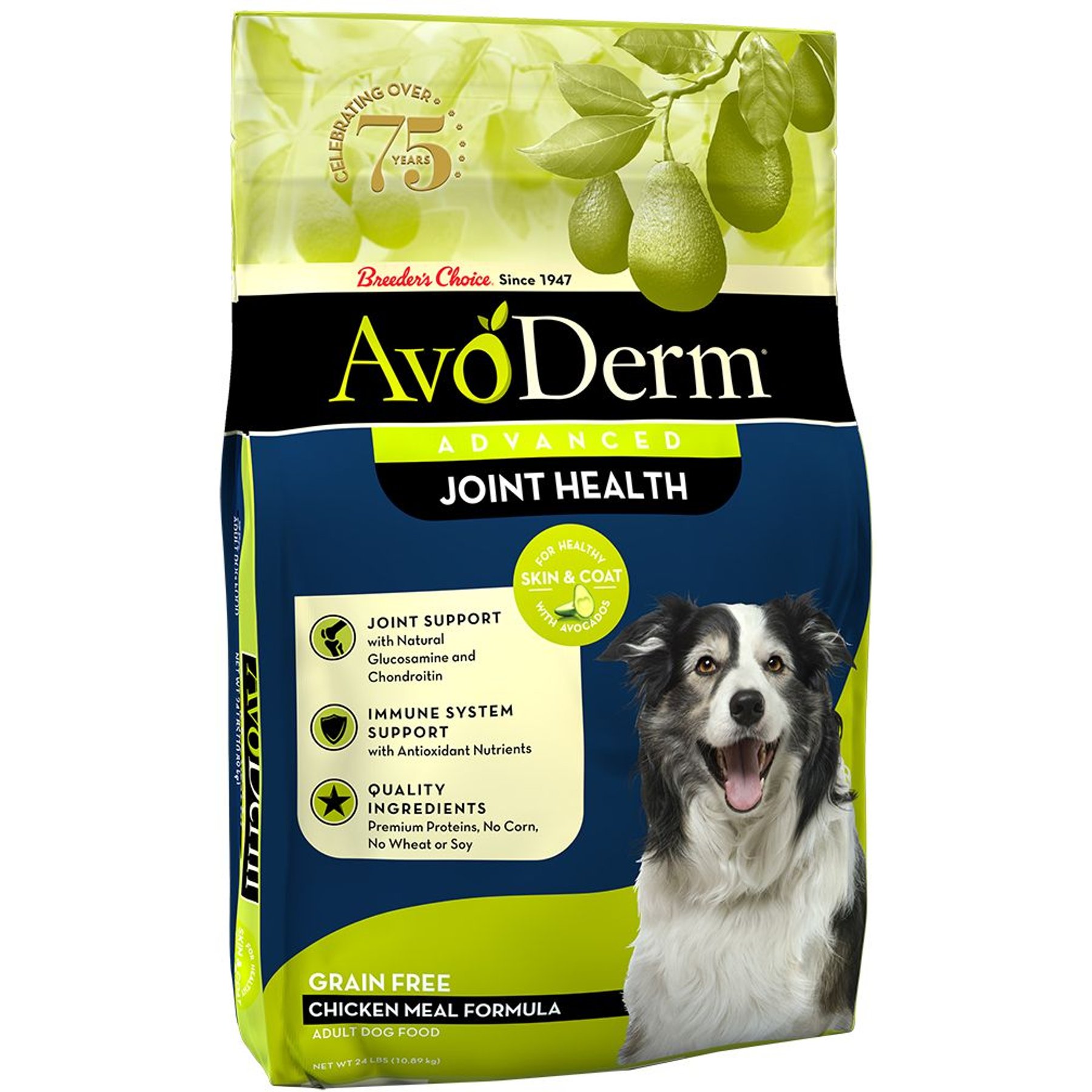 AvoDerm Advanced Joint Health Chicken Meal Formula Grain-Free Dry Dog Food