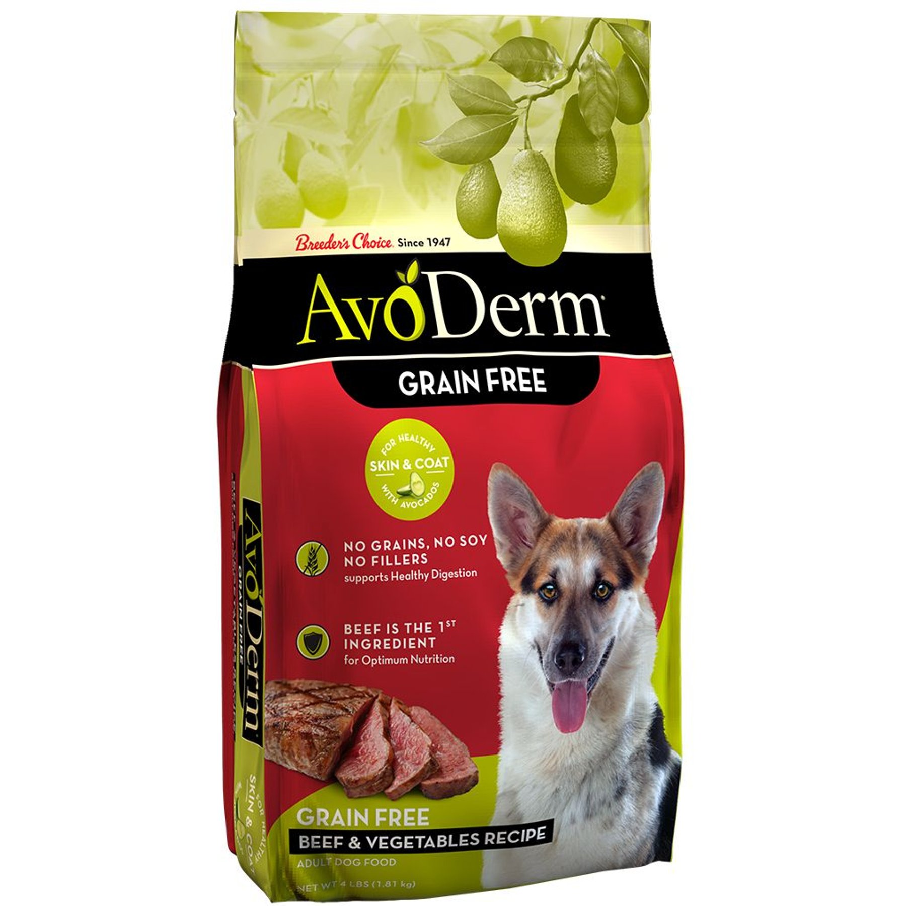 AvoDerm Beef & Vegetables Recipe Grain-Free Dry Dog Food