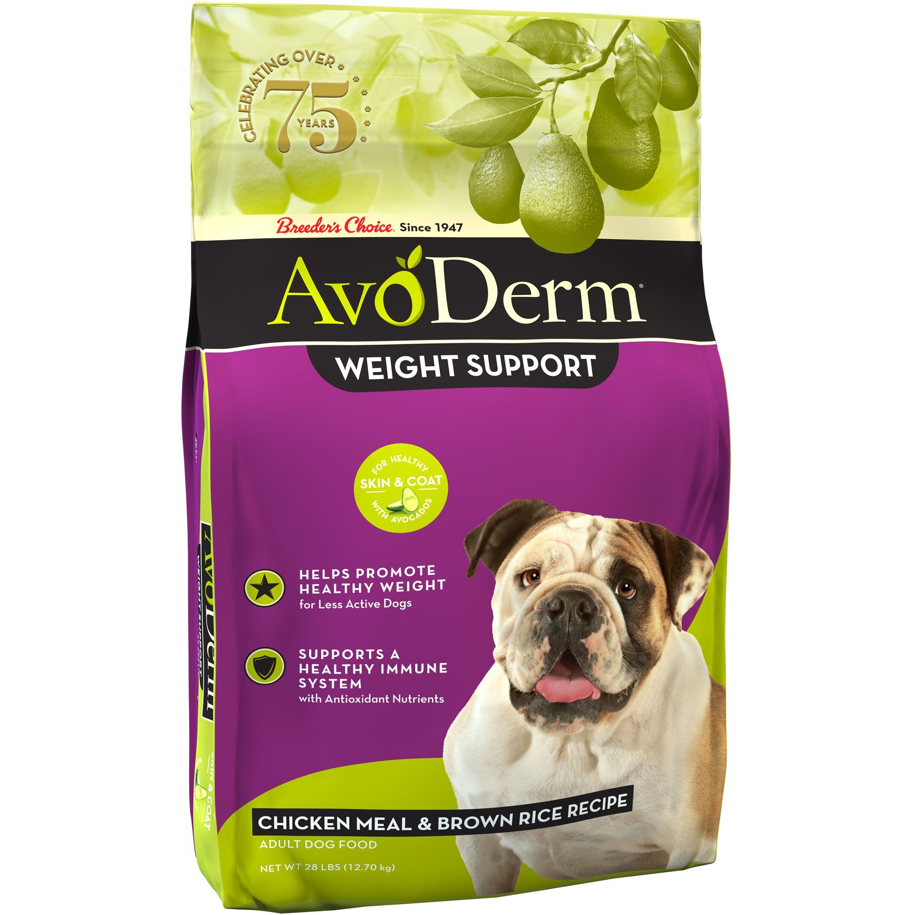 AvoDerm Weight Support Chicken Meal & Brown Rice Recipe Dry Dog Food