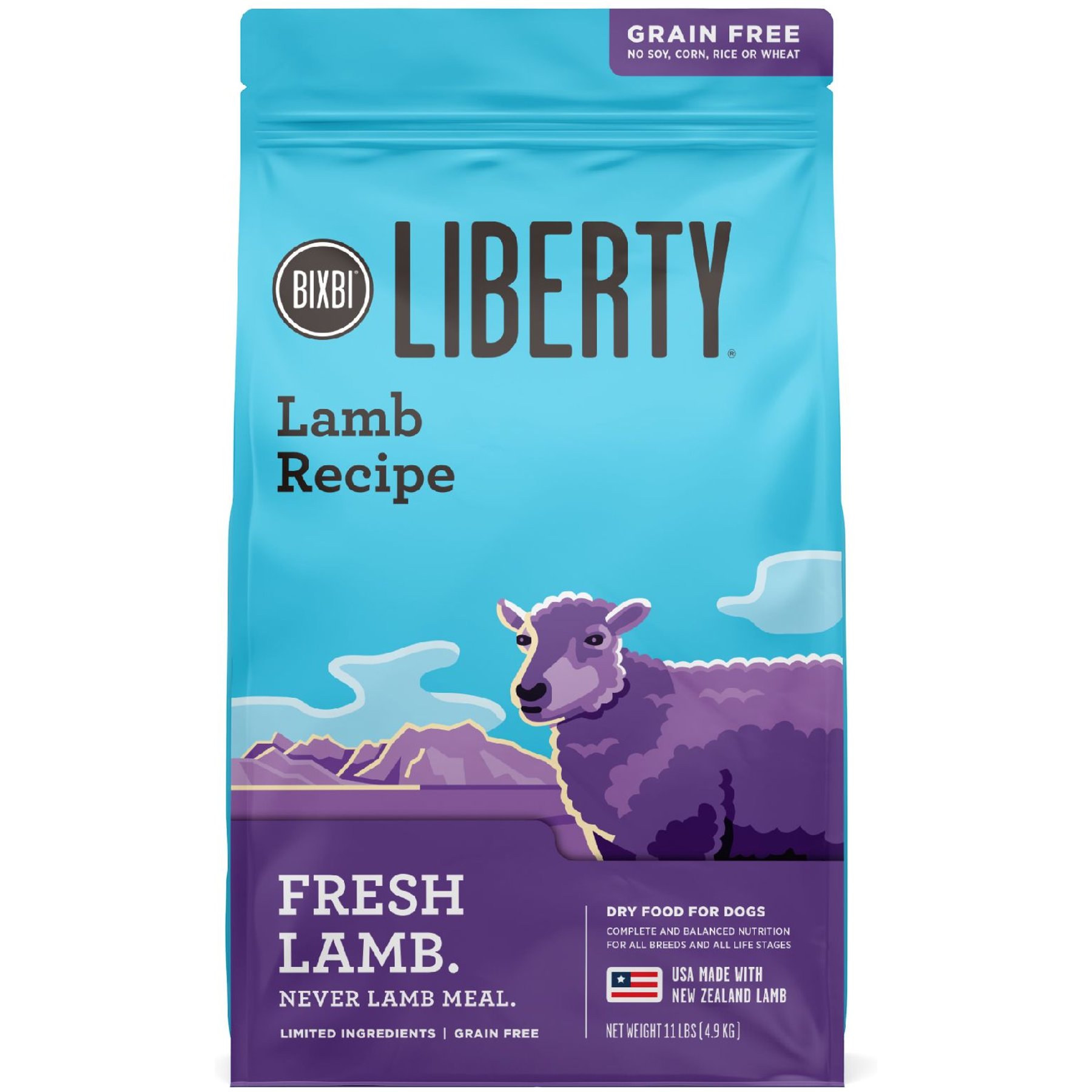BIXBI Liberty Fresh Grain-Free Lamb Recipe Dry Dog Food