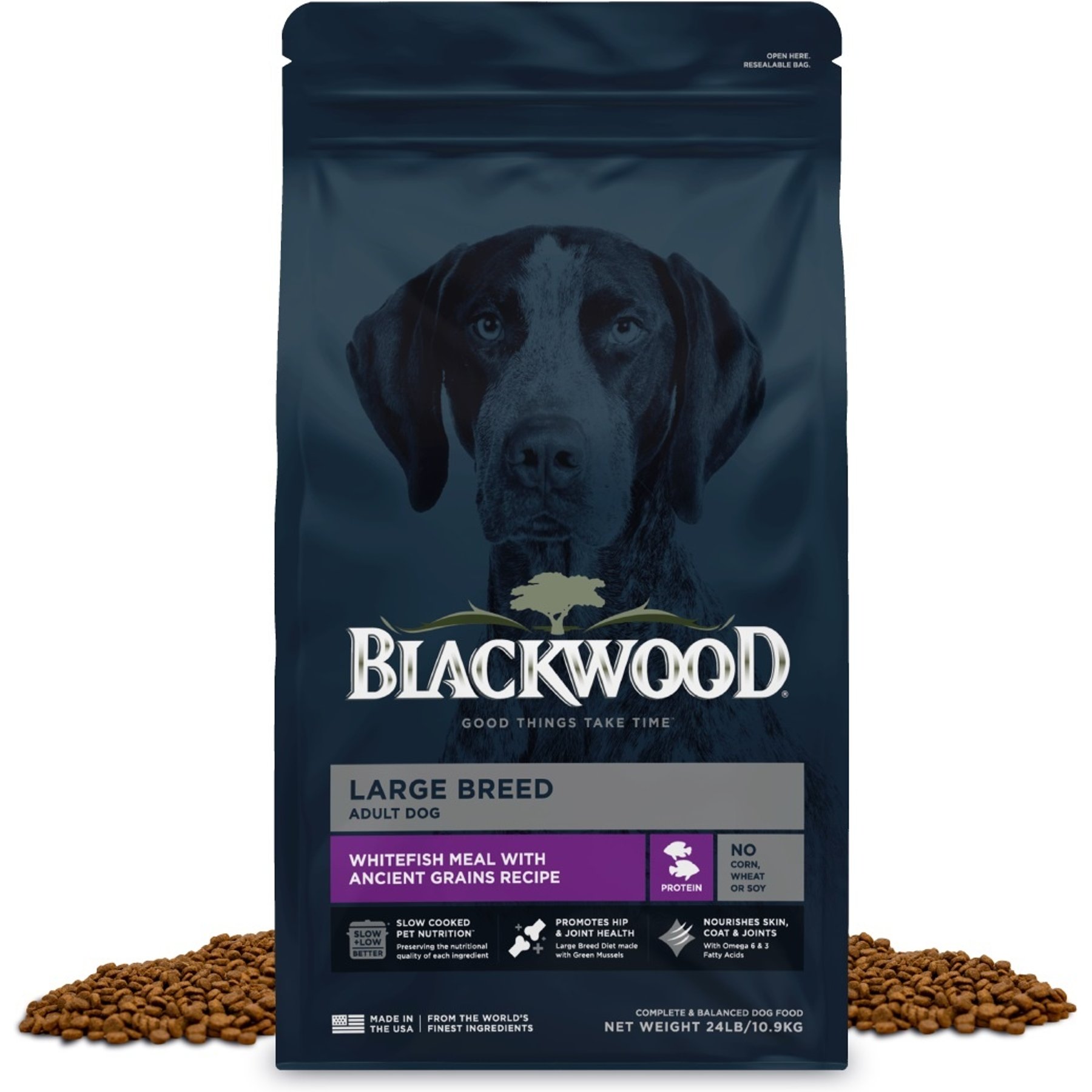Blackwood Large Breed Adult White Fish with Ancient Grains Recipe Dry Dog Food