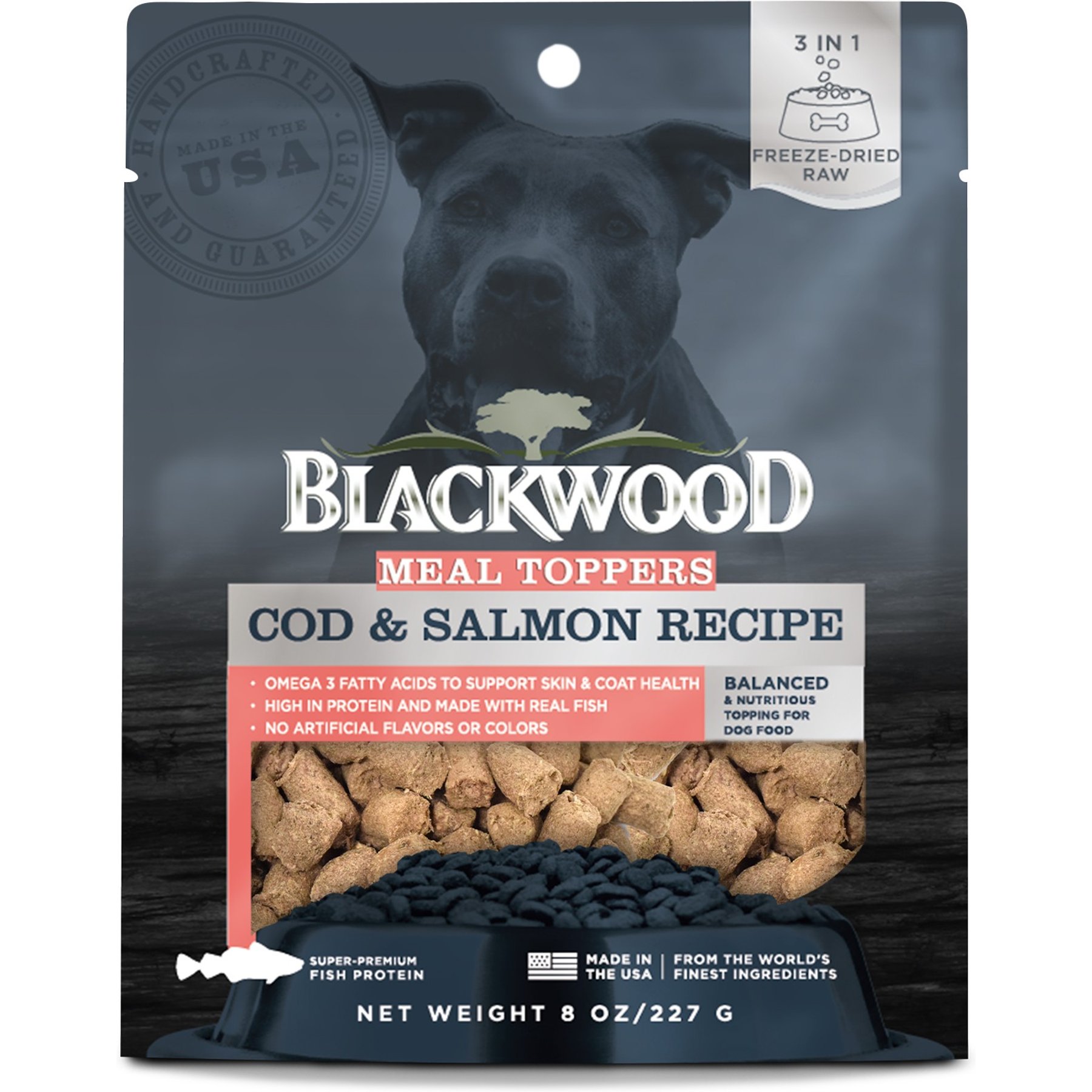 Blackwood Meal Toppers Cod & Salmon Recipe High-Protein Freeze-Dried Dog Food Topper