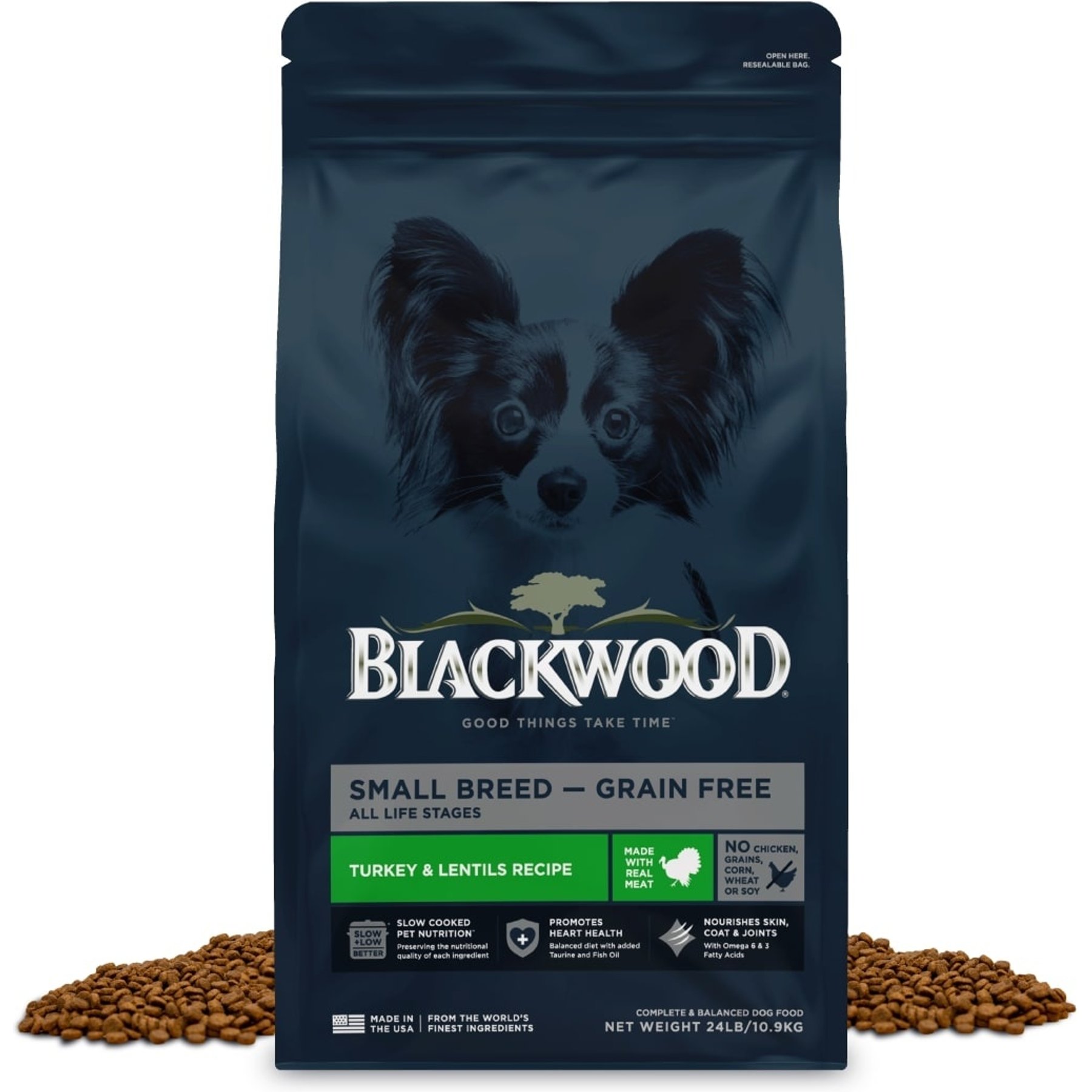 Blackwood Small Breed All Life Stages Grain-Free Turkey & Lentils Recipe Dry Dog Food