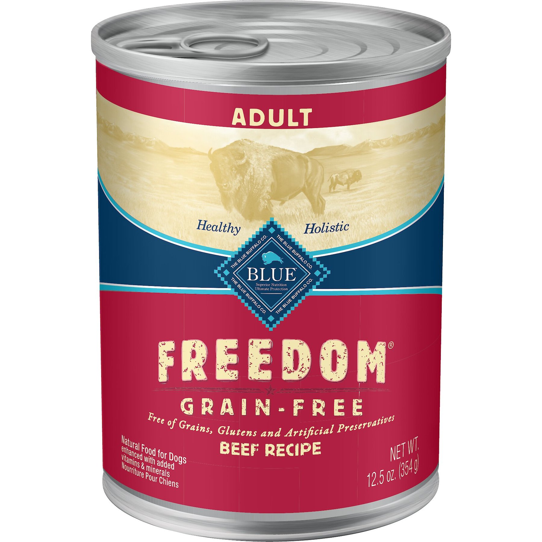 Blue Buffalo Blue Buffalo Freedom Adult Beef Recipe Grain-Free Canned Dog Food dog food package