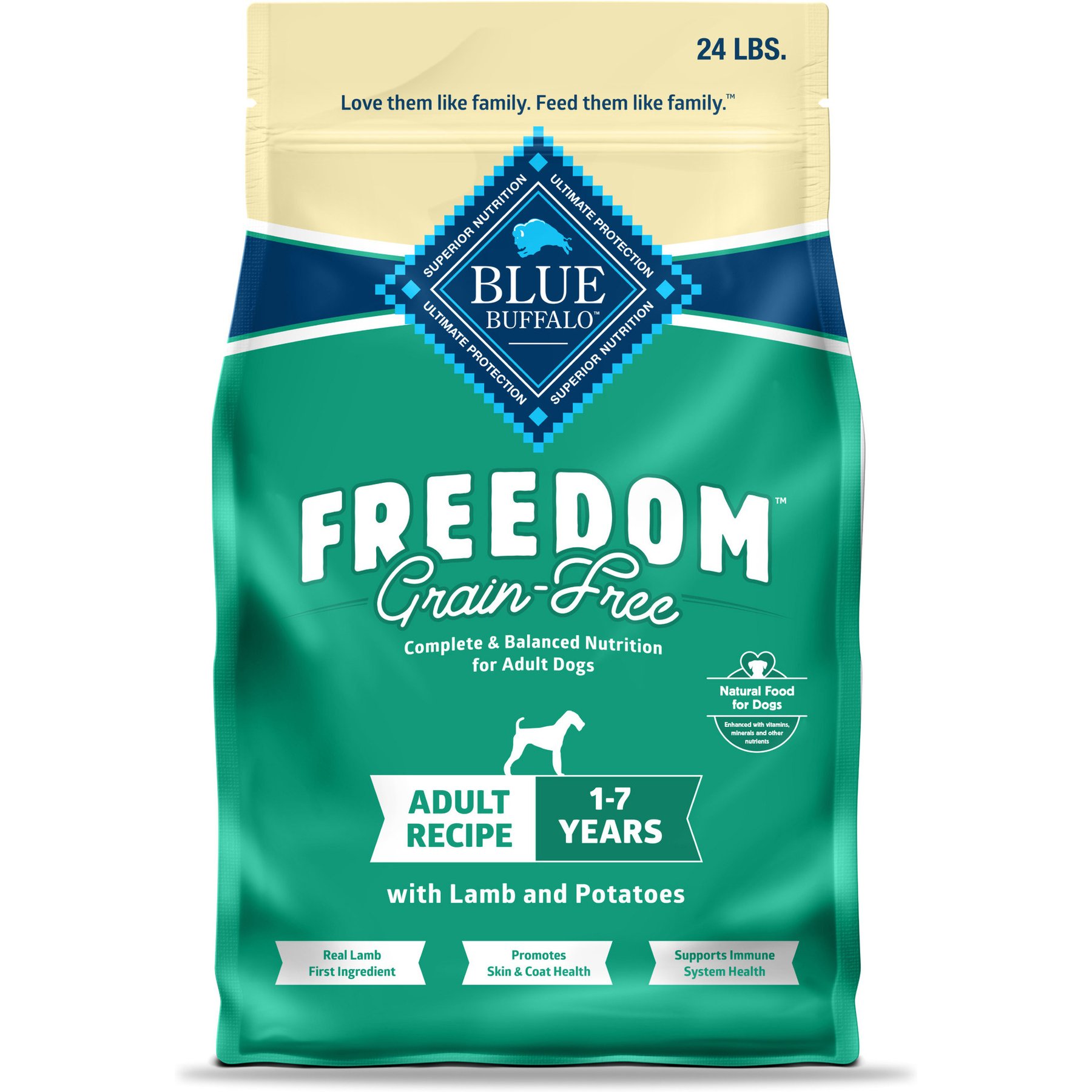 Blue Buffalo Freedom Adult Grain-Free Lamb & Potatoes Dry Dog Food