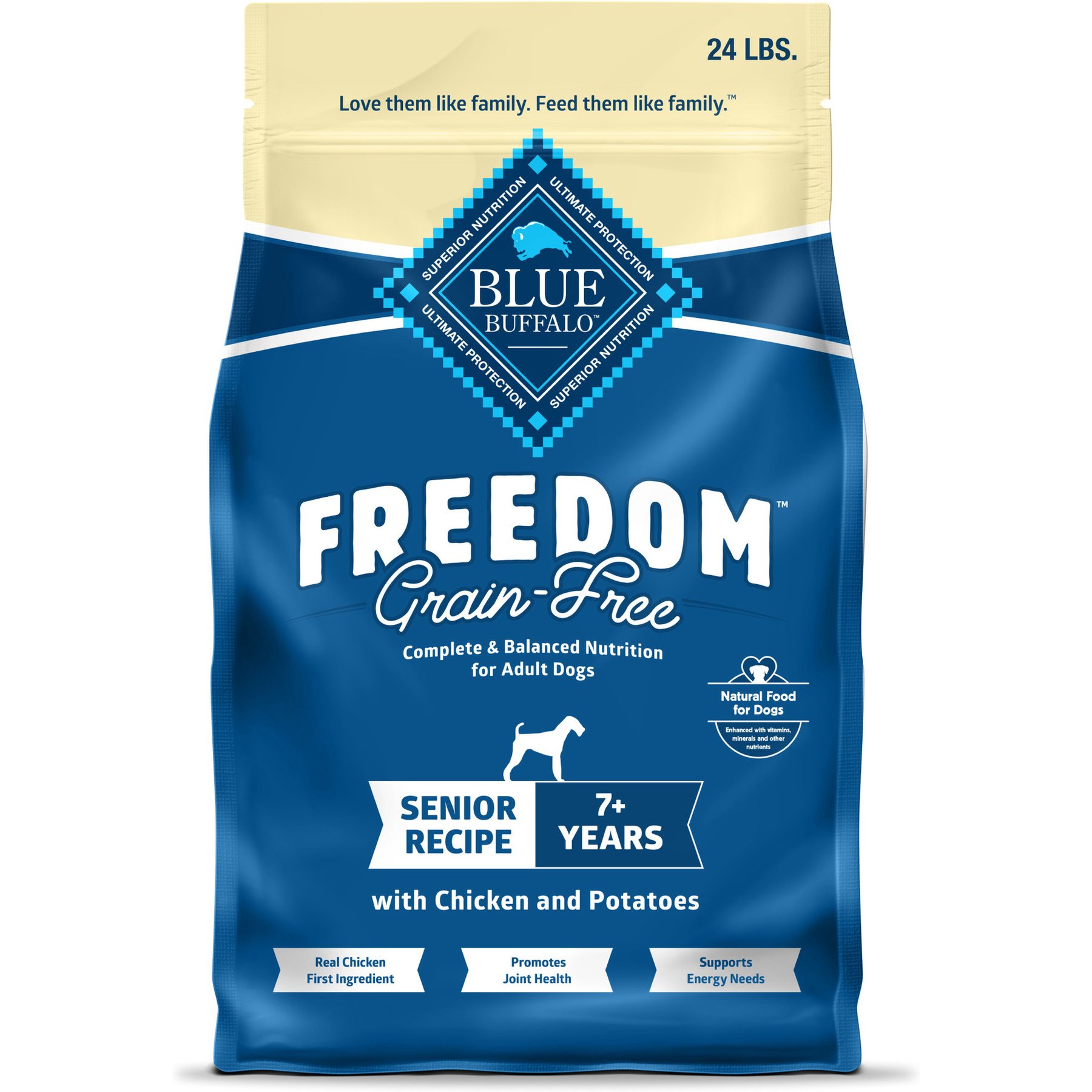 Blue Buffalo Freedom Senior Grain-Free Chicken & Potatoes Dry Dog Food