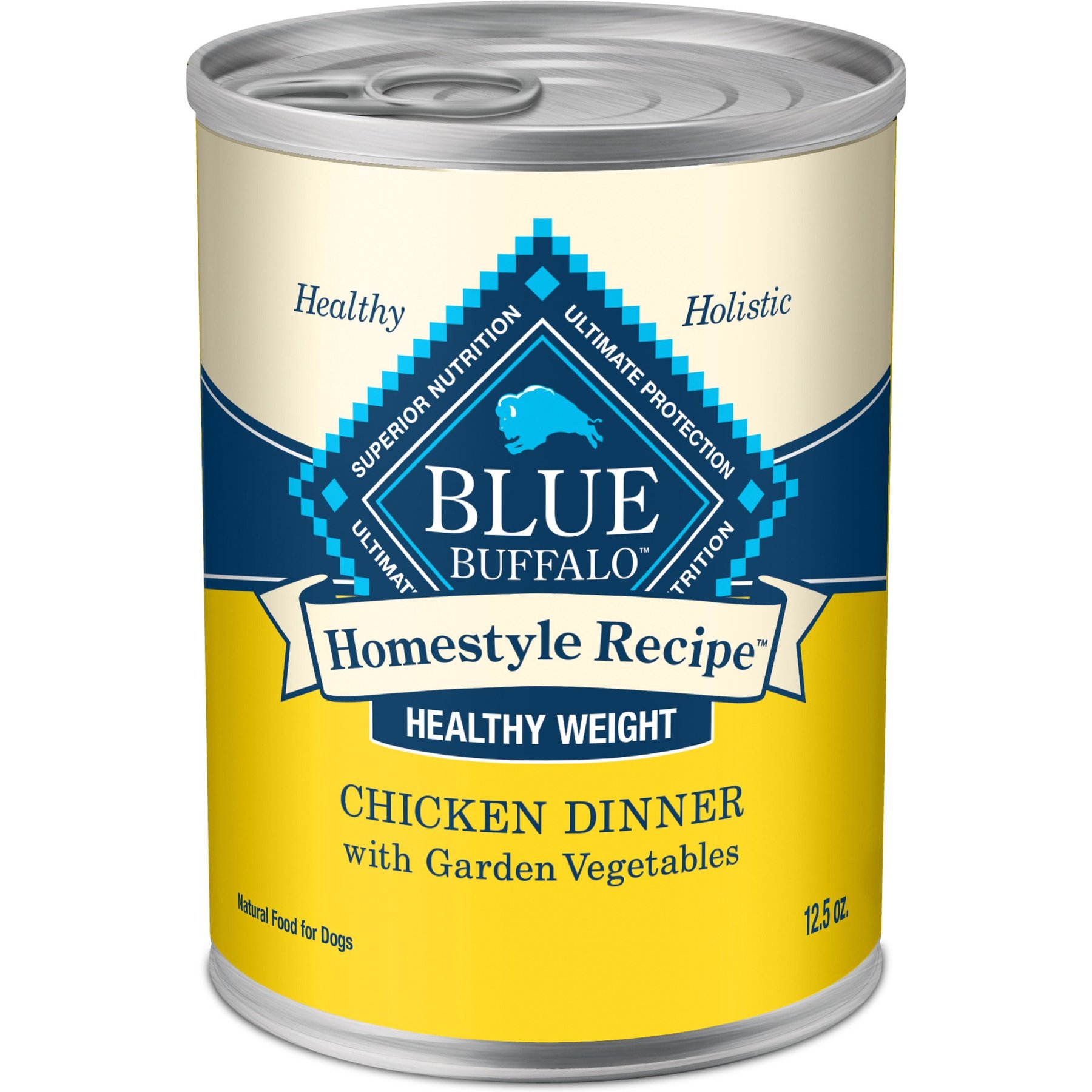 Blue Buffalo Homestyle Recipe Healthy Weight Chicken Dinner with Garden Vegetables & Brown Rice Canned Dog Food