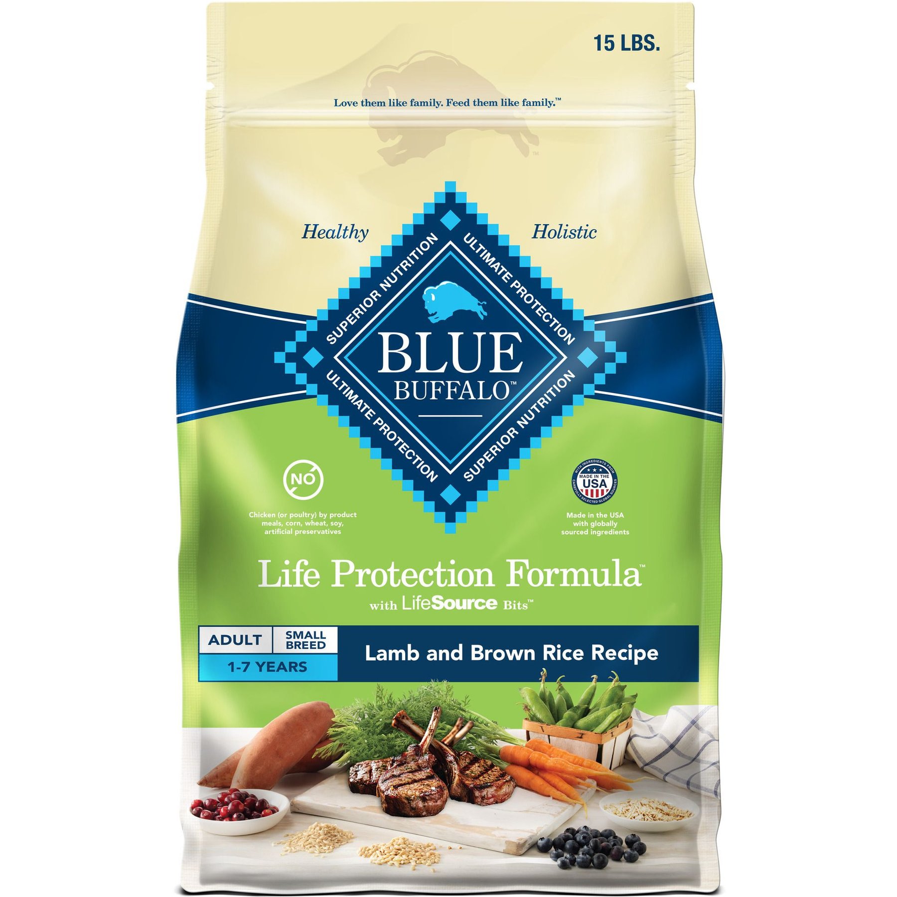 Blue Buffalo Life Protection Formula Small Breed Adult Lamb & Brown Rice Recipe Dry Dog Food