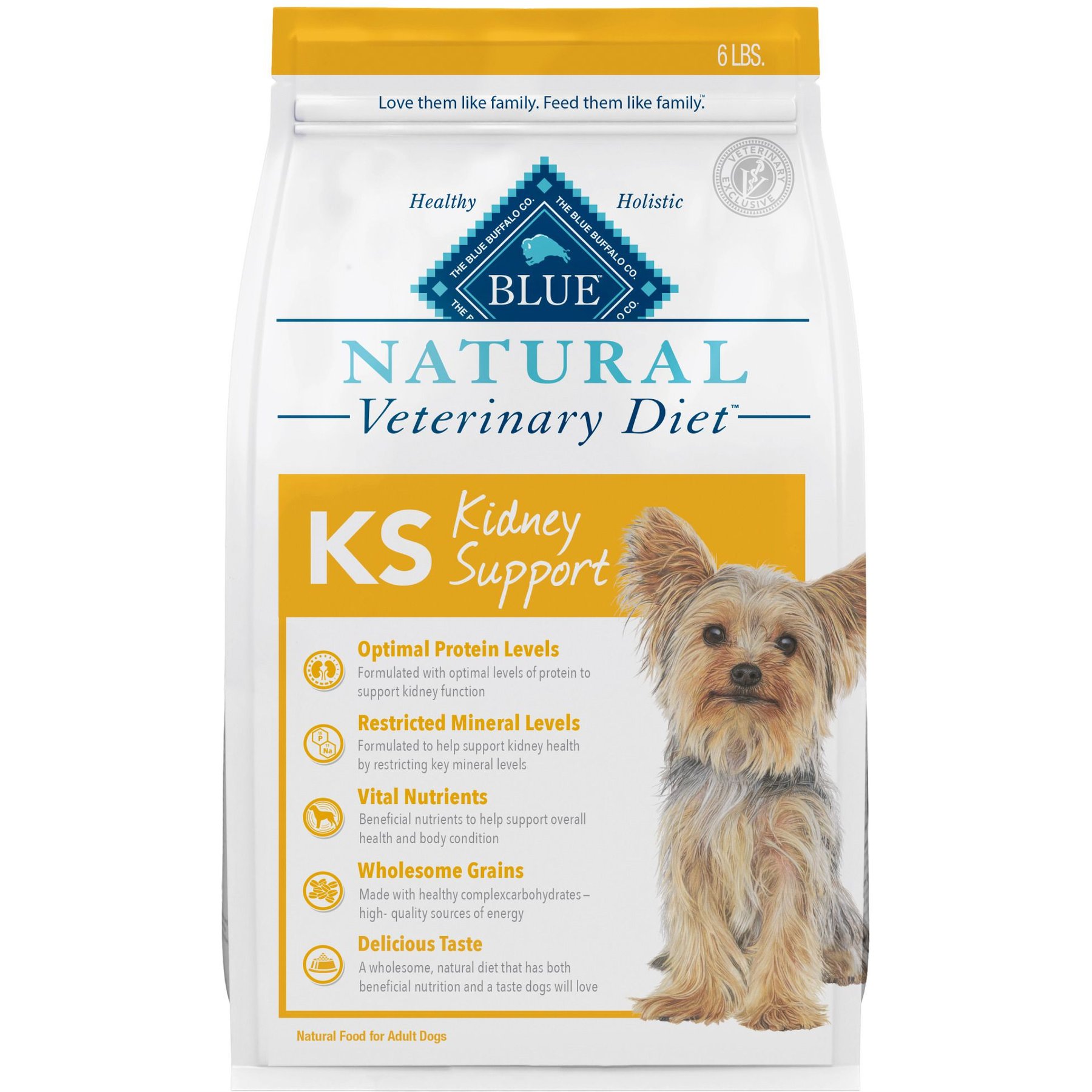 Blue Buffalo Natural Veterinary Diet KS Kidney Support Dry Dog Food