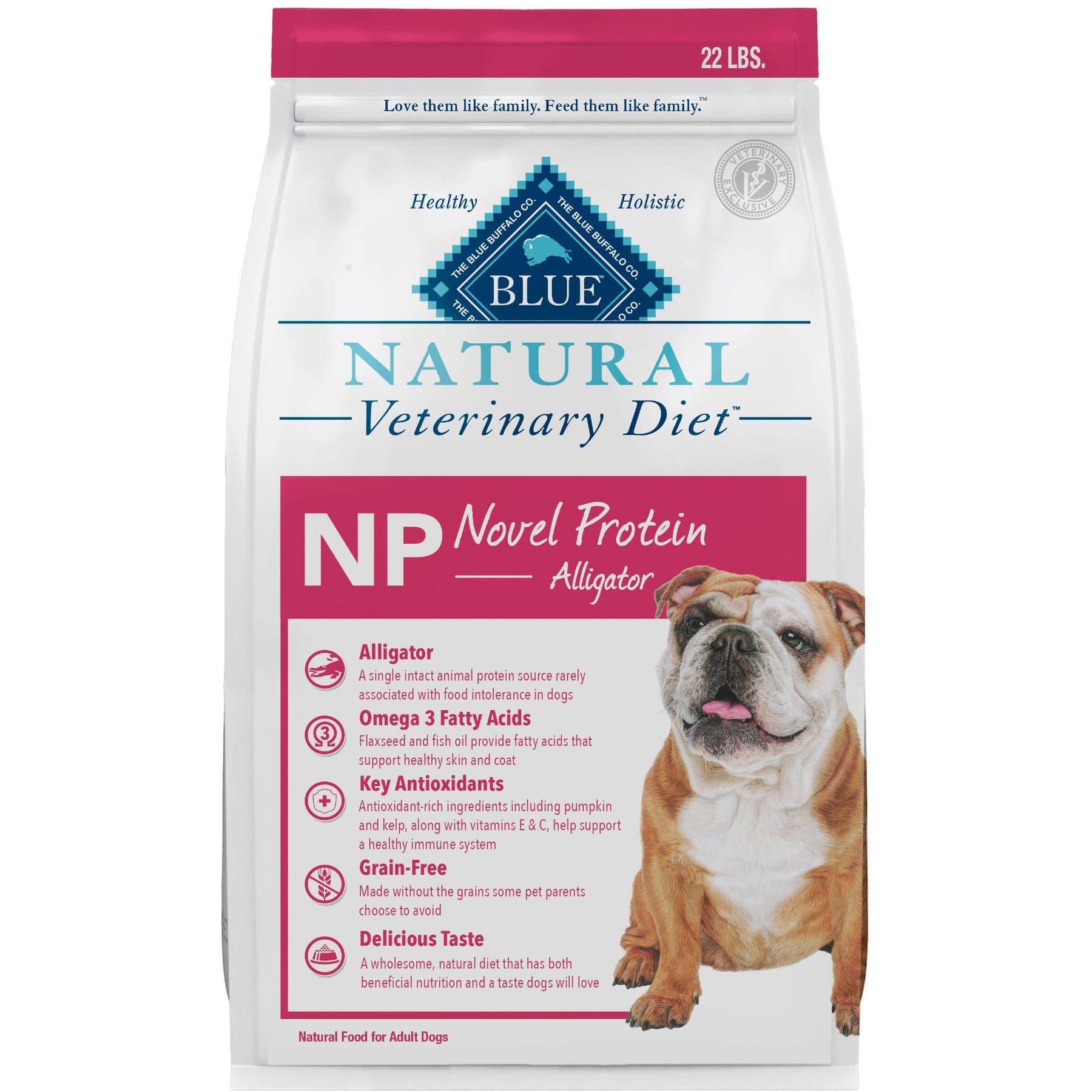 Blue Buffalo Natural Veterinary Diet NP Novel Protein Alligator Dry Dog Food