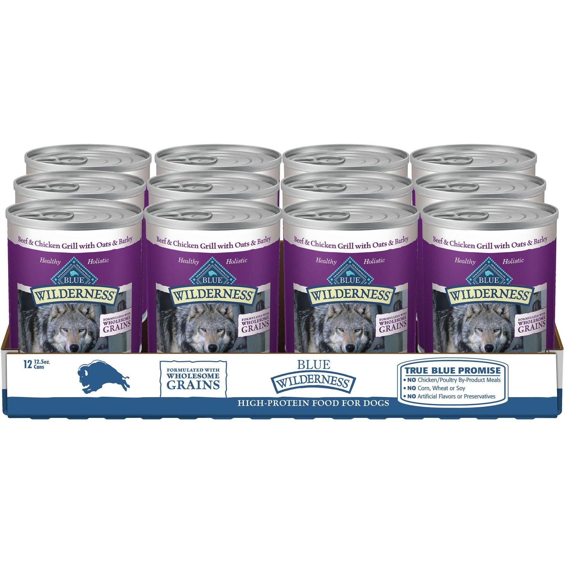 Blue Buffalo Wilderness Adult Wholesome Grains, Beef & Chicken Grill Wet Dog Food