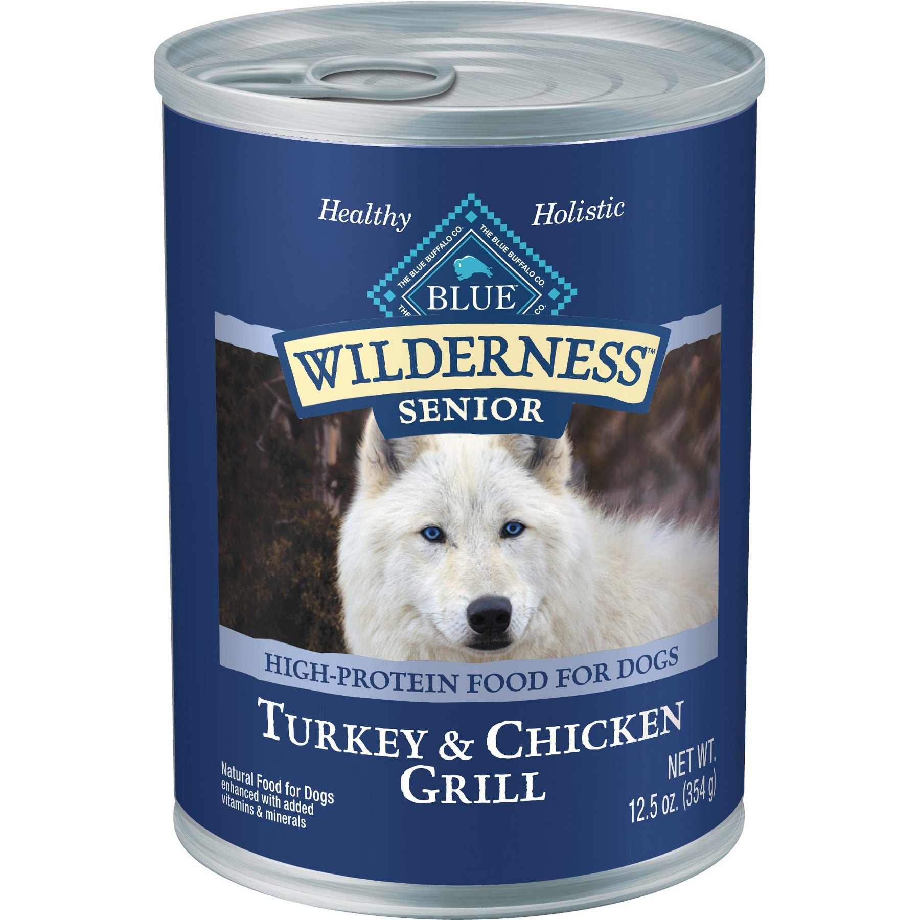 Blue Buffalo Wilderness Turkey & Chicken Grill Grain-Free Senior Canned Dog Food