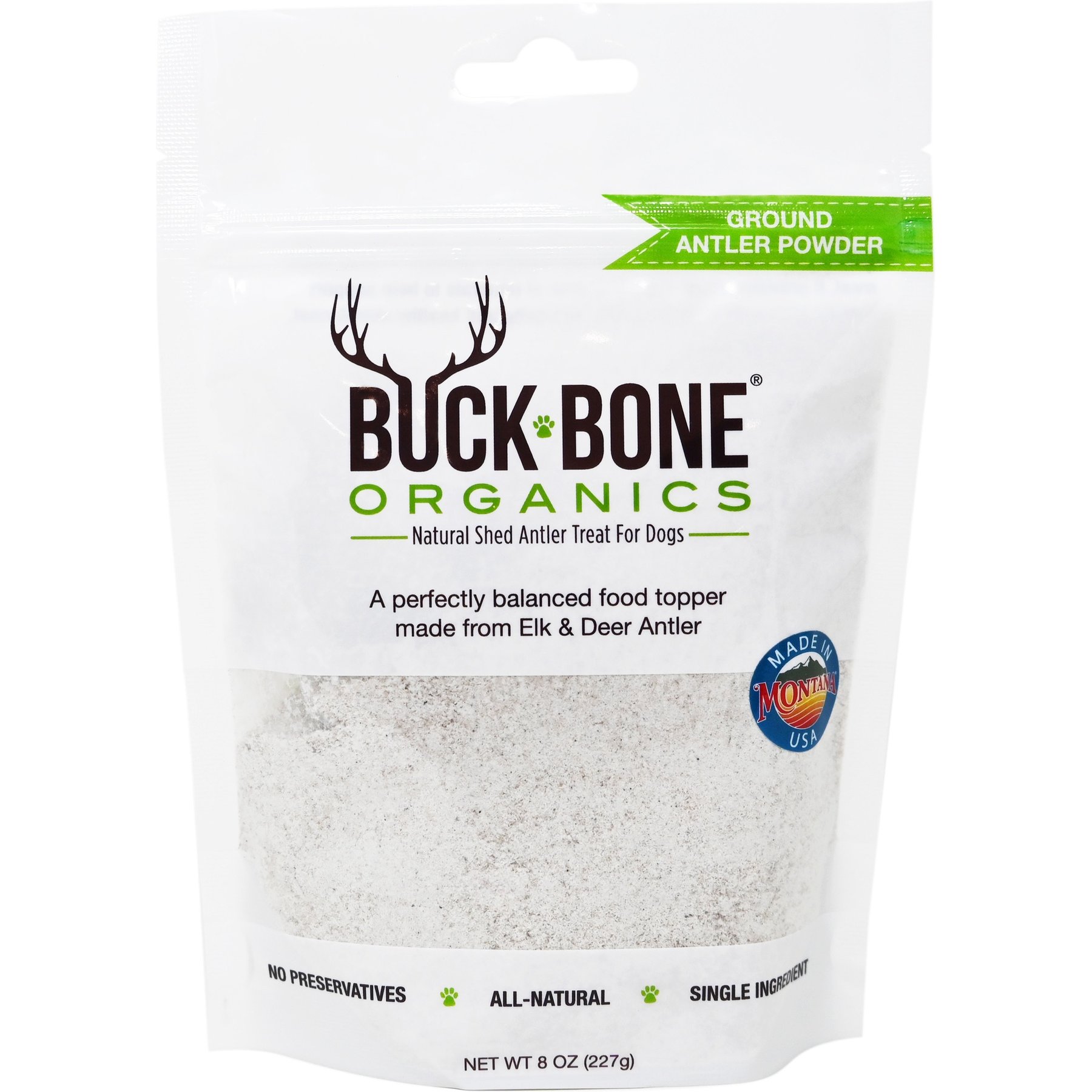 Buck Bone Organics Ground Antler Powder Dog Food Topping