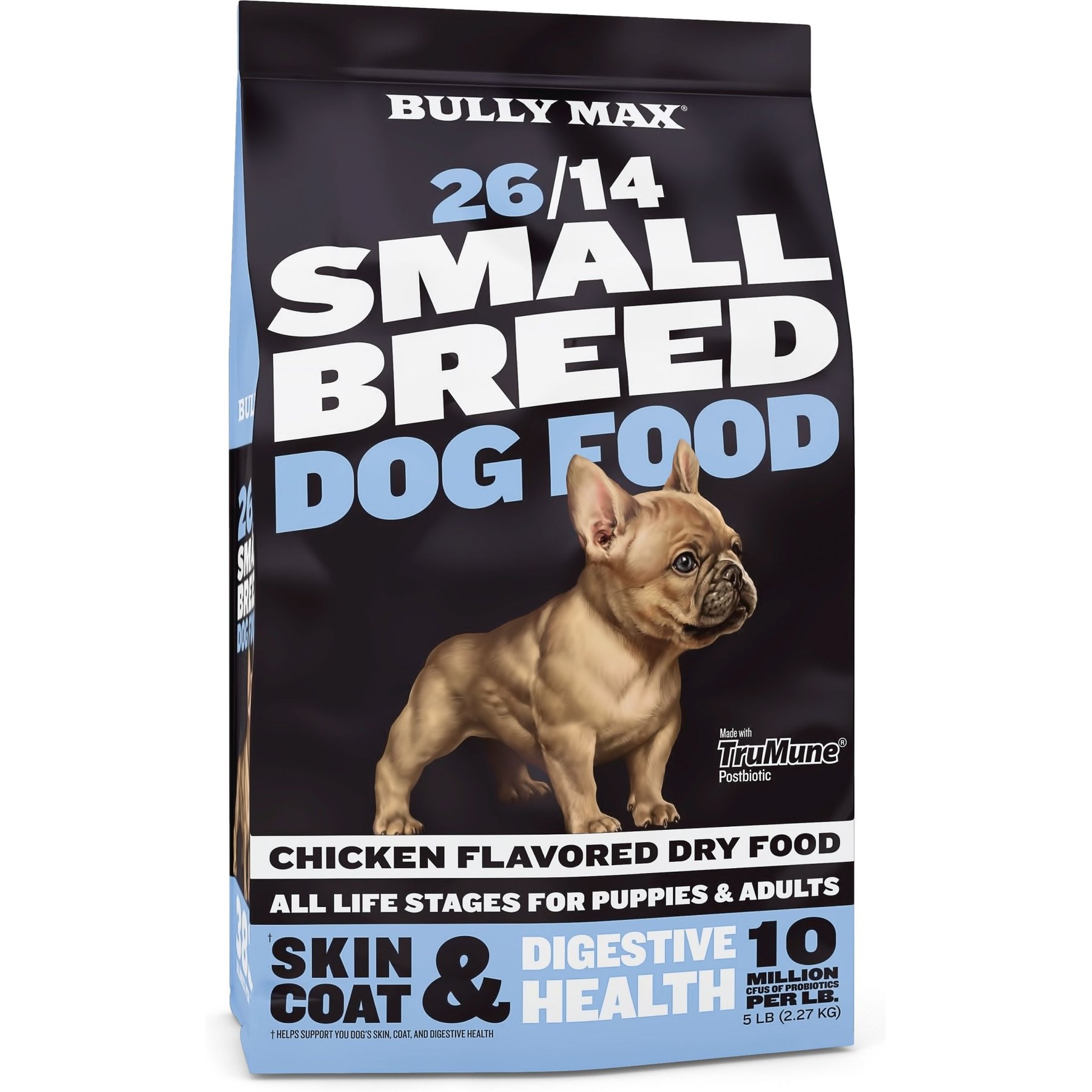 Bully Max Adult 26/14 Small Breed Chicken Dry Dog Food, 5-Ib bag
