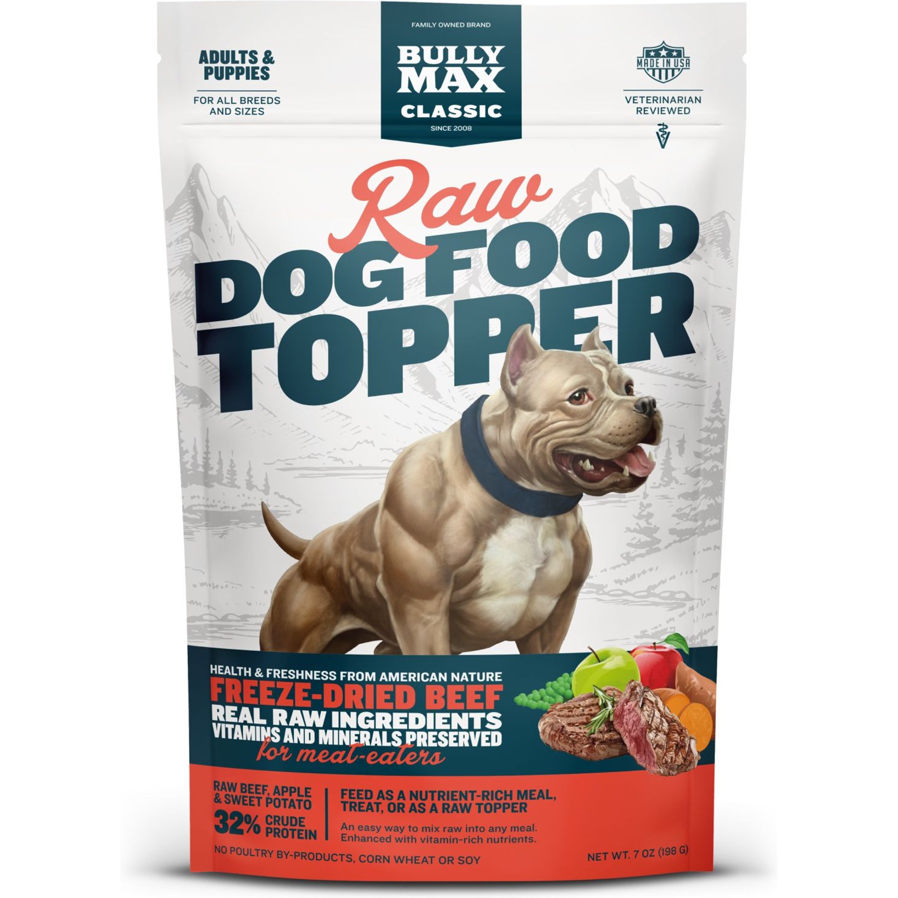 Bully Max Beef High Protein Freeze-Dried Raw Dog Food Topper