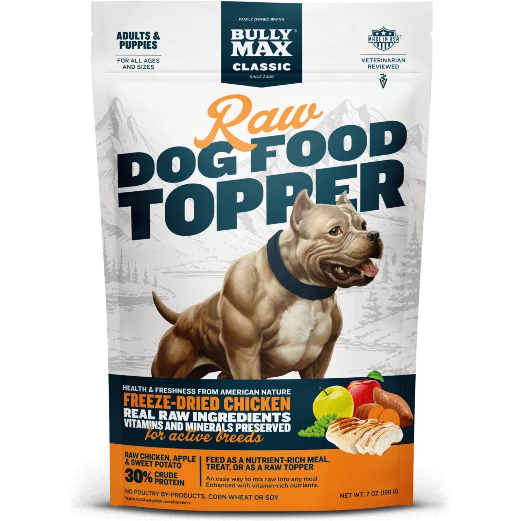 Bully Max Chicken High Protein Freeze-Dried Raw Dog Food Topper