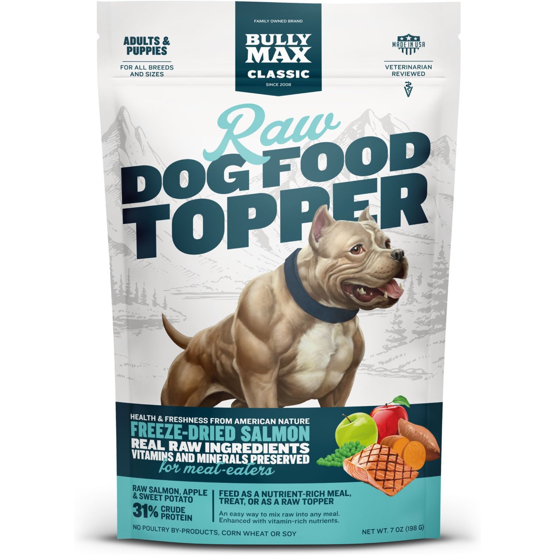 Bully Max Salmon High Protein Freeze-Dried Raw Dog Food Topper