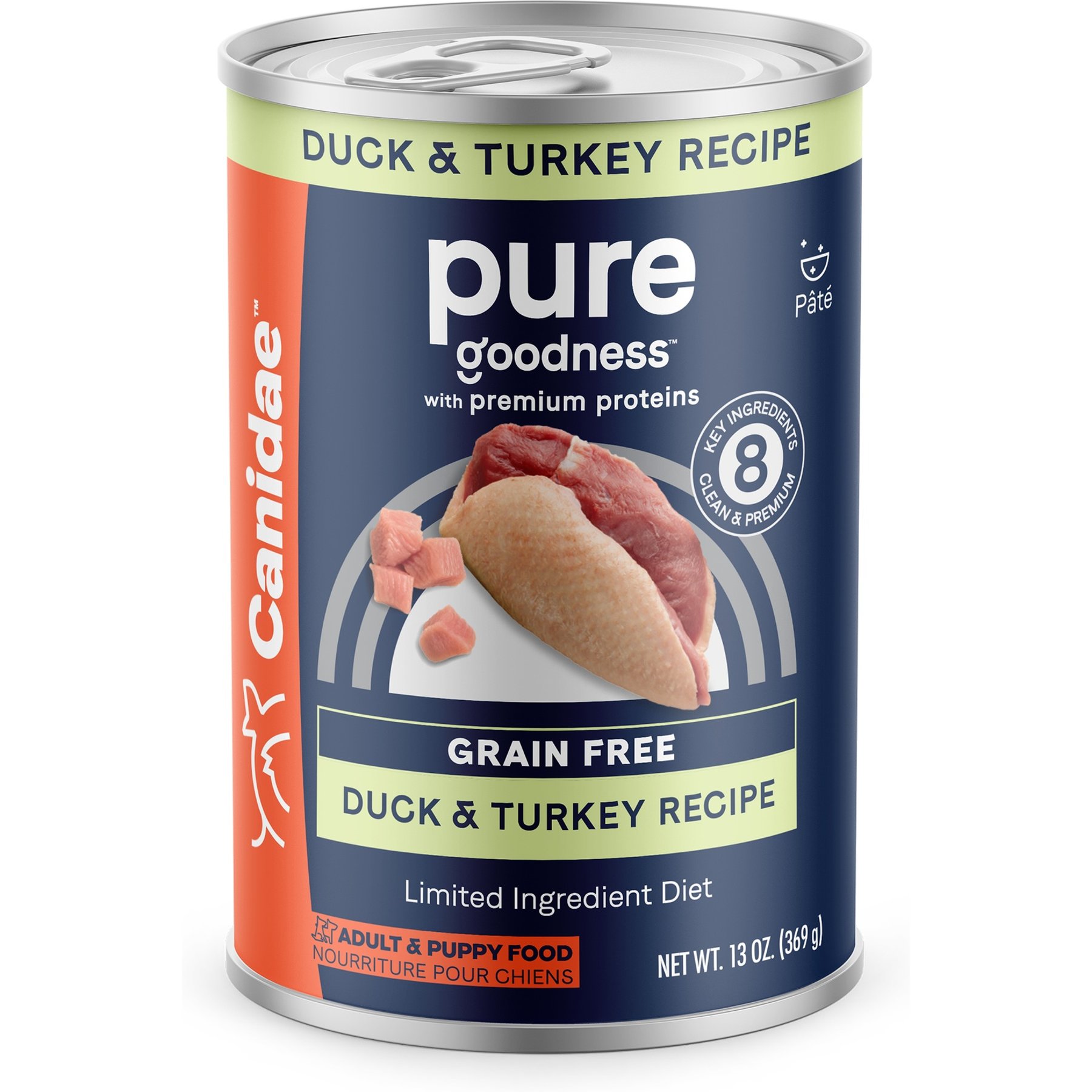 CANIDAE PURE All Stages Grain-Free Limited Ingredient Duck & Turkey Recipe Canned Dog Food