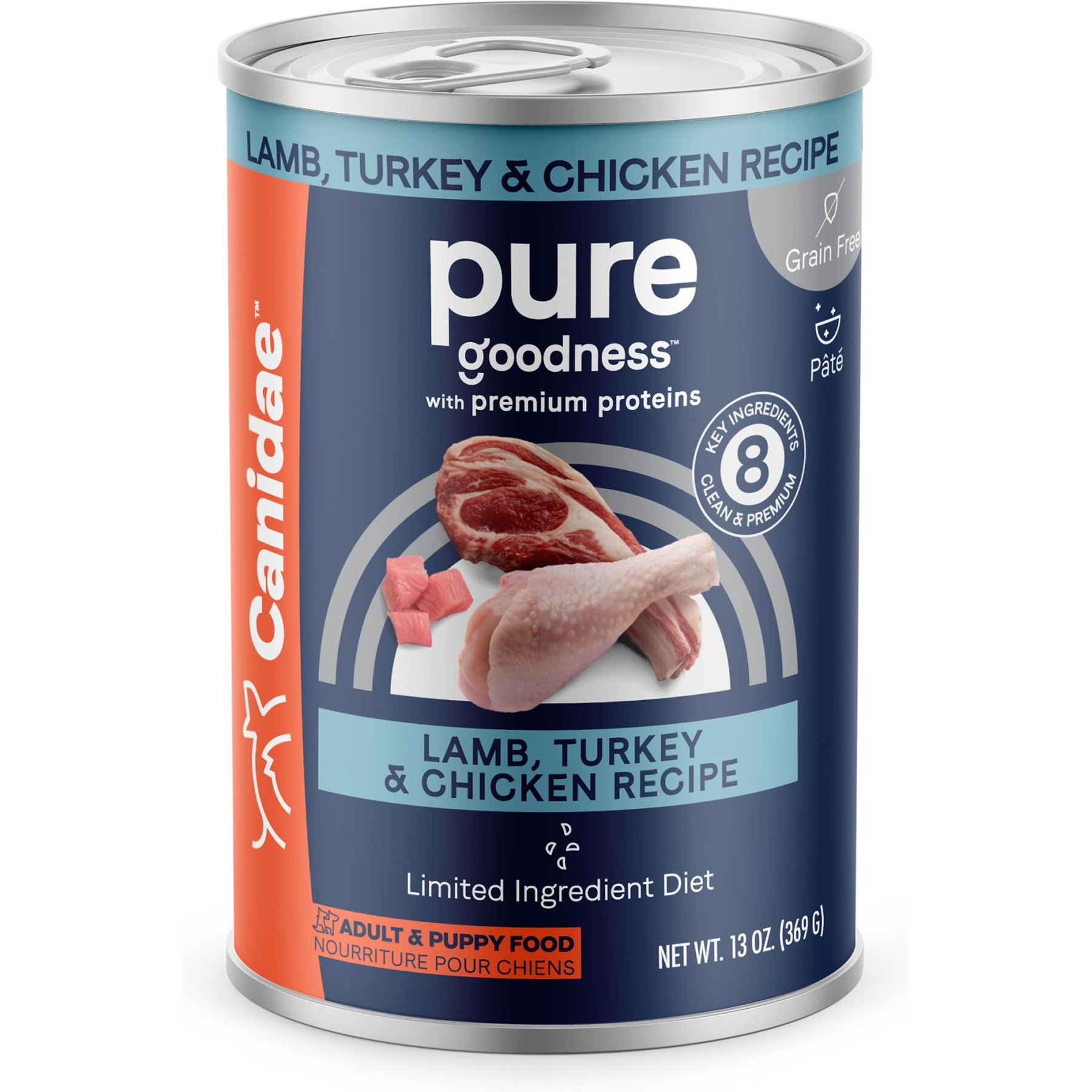CANIDAE Pure Lamb, Turkey & Chicken Recipe Adult Wet Dog Food