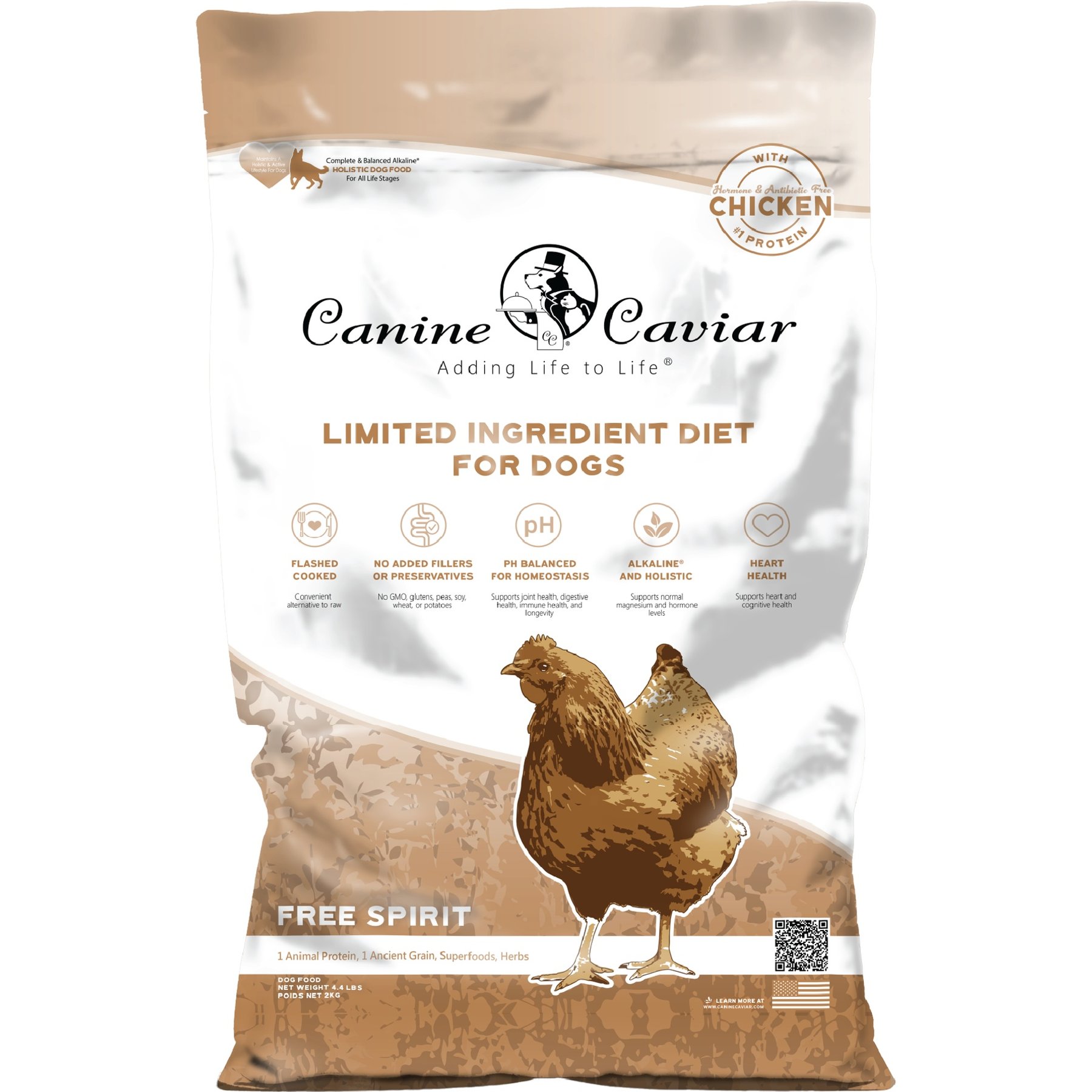 Canine Caviar Limited Ingredient Diet Free Spirit Holistic Alkaline Entree All Life Stages Dry Dog Food