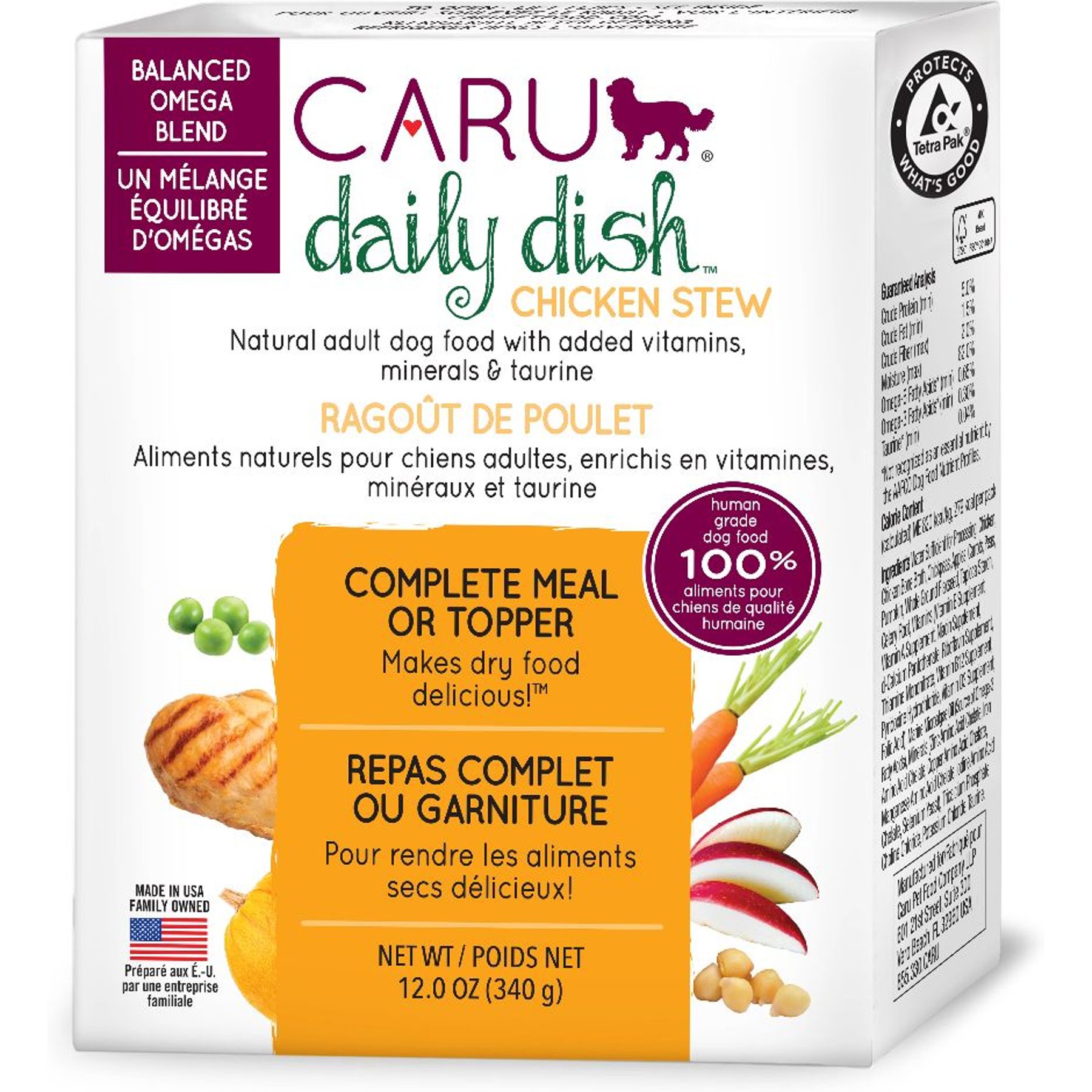 Caru Daily Dish Chicken Stew Grain-Free Wet Dog Food