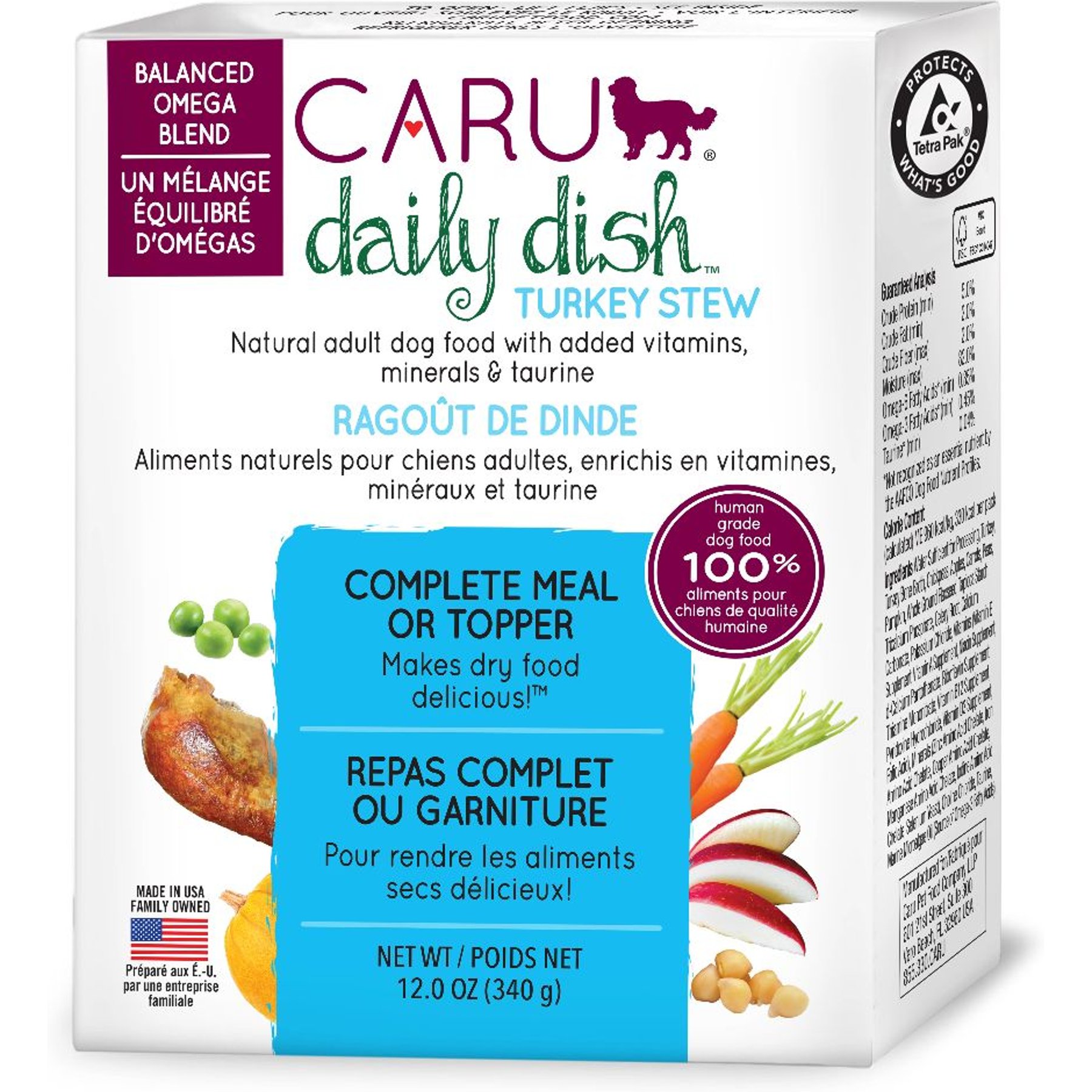 Caru Daily Dish Turkey Stew Grain-Free Wet Dog Food