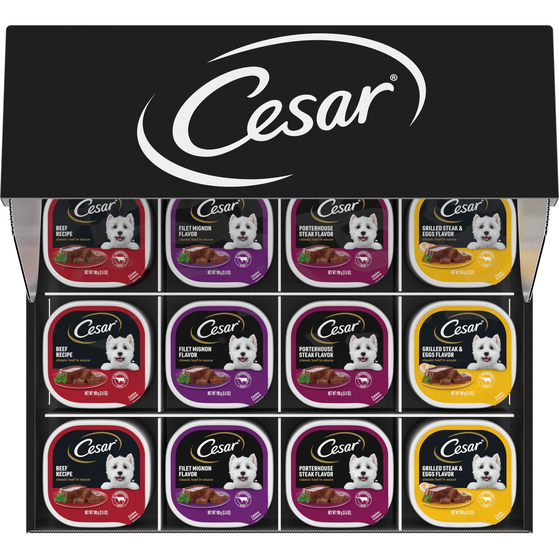 Cesar Classic Loaf in Sauce Variety Pack Small Breed Wet Dog Food