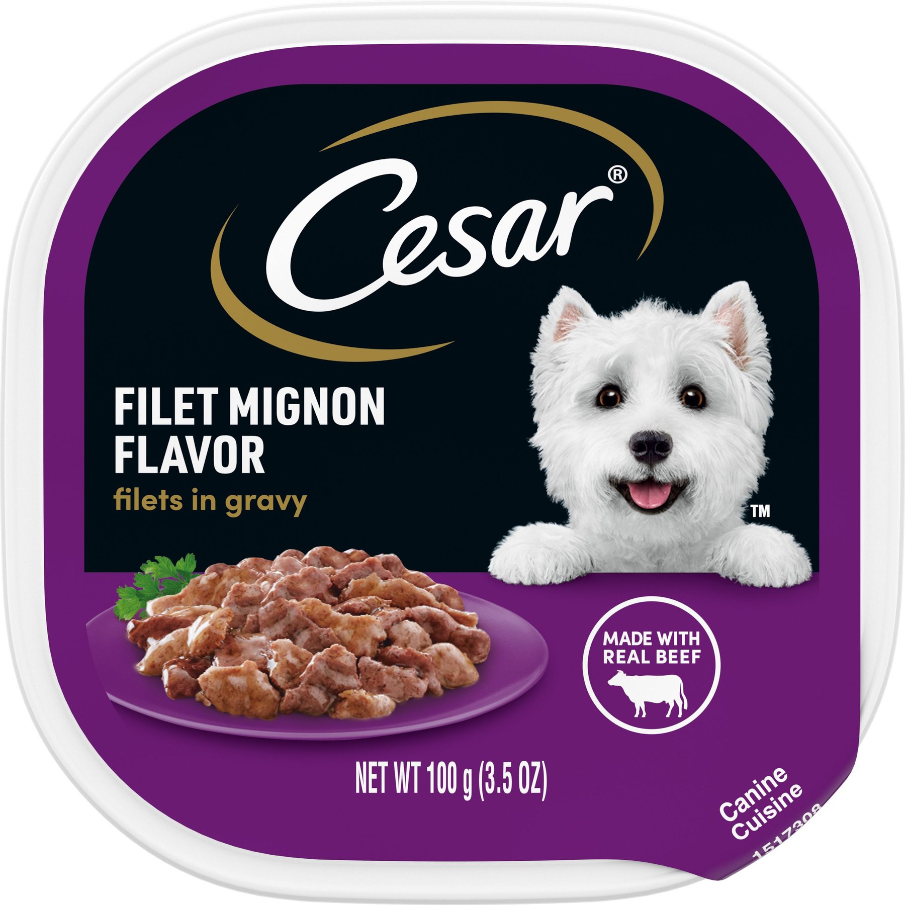 Cesar Filets in Gravy Filet Mignon Flavor Small Breed Adult Wet Dog Food