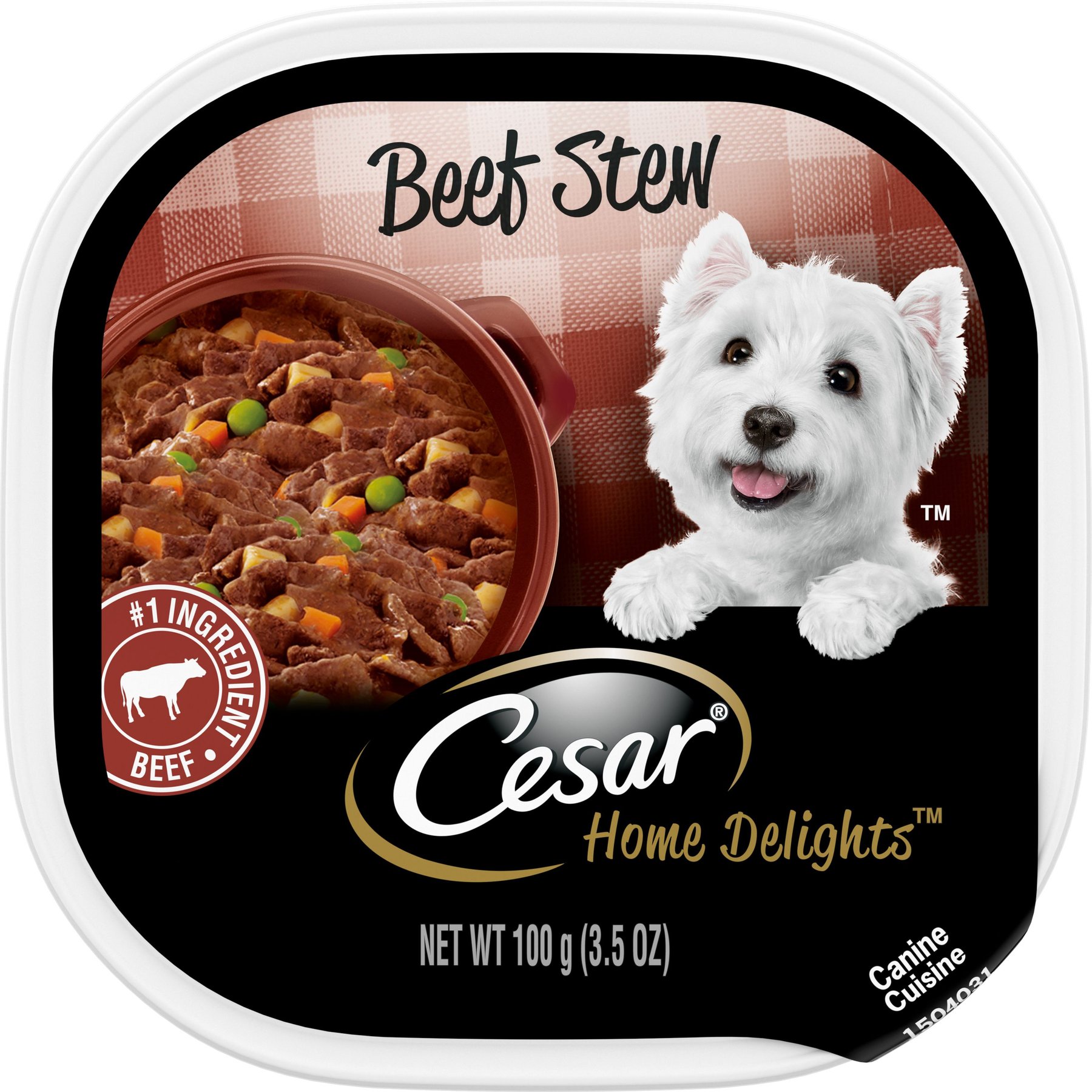 Cesar Home Delights Beef Stew Grain-Free Small Breed Adult Wet Dog Food Trays