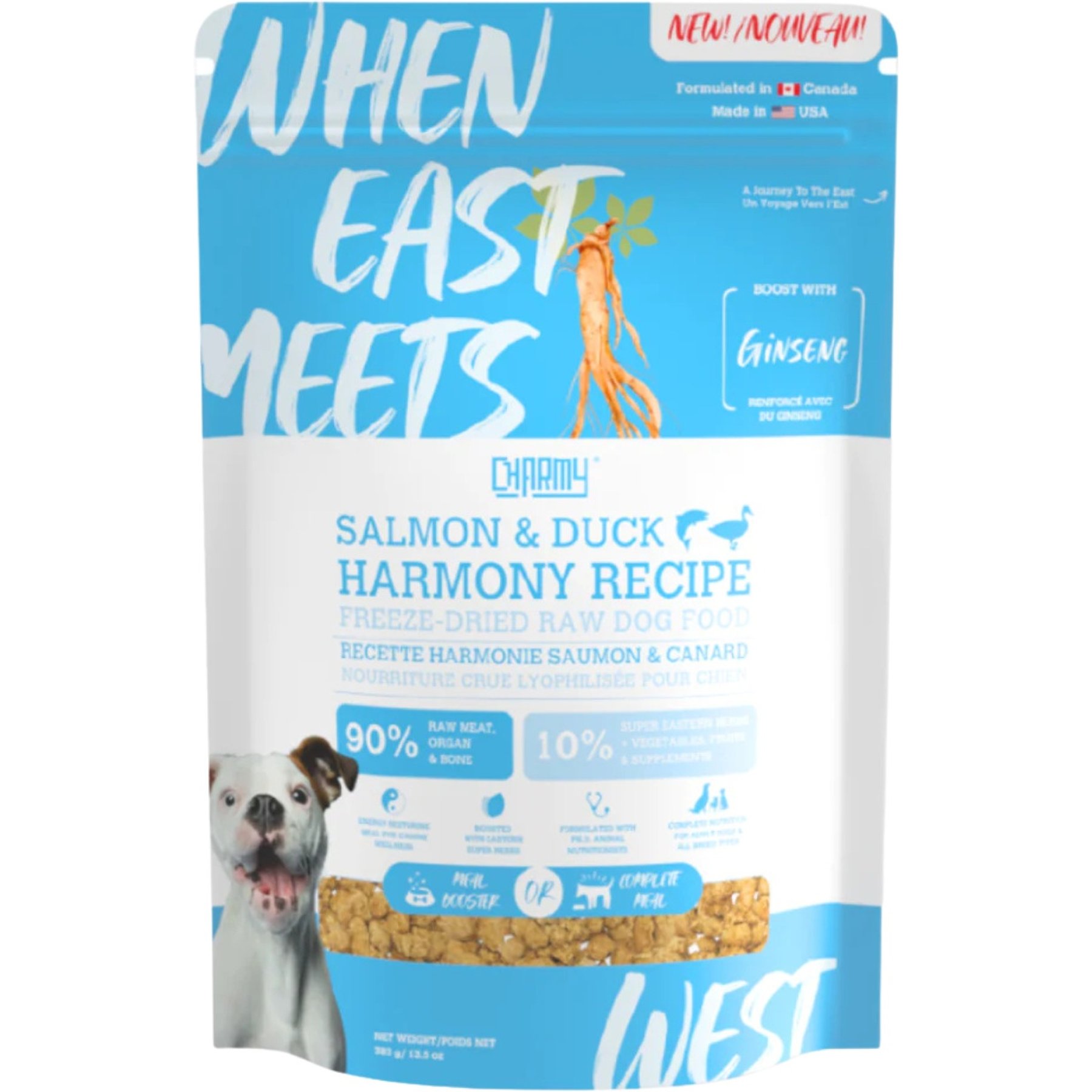 Charmy Charmy Salmon & Duck Boost with Ginseng Adult Freeze-Dried Dog Food dog food